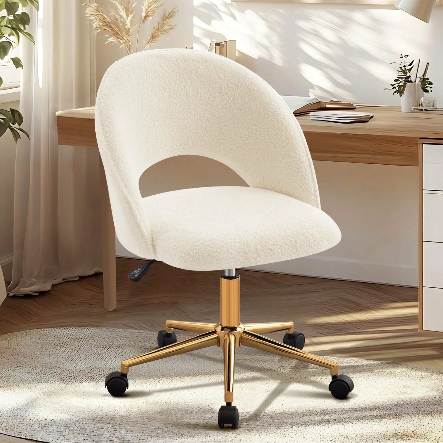 Fumahaus Sherpa Swivel Vanity Desk Chair