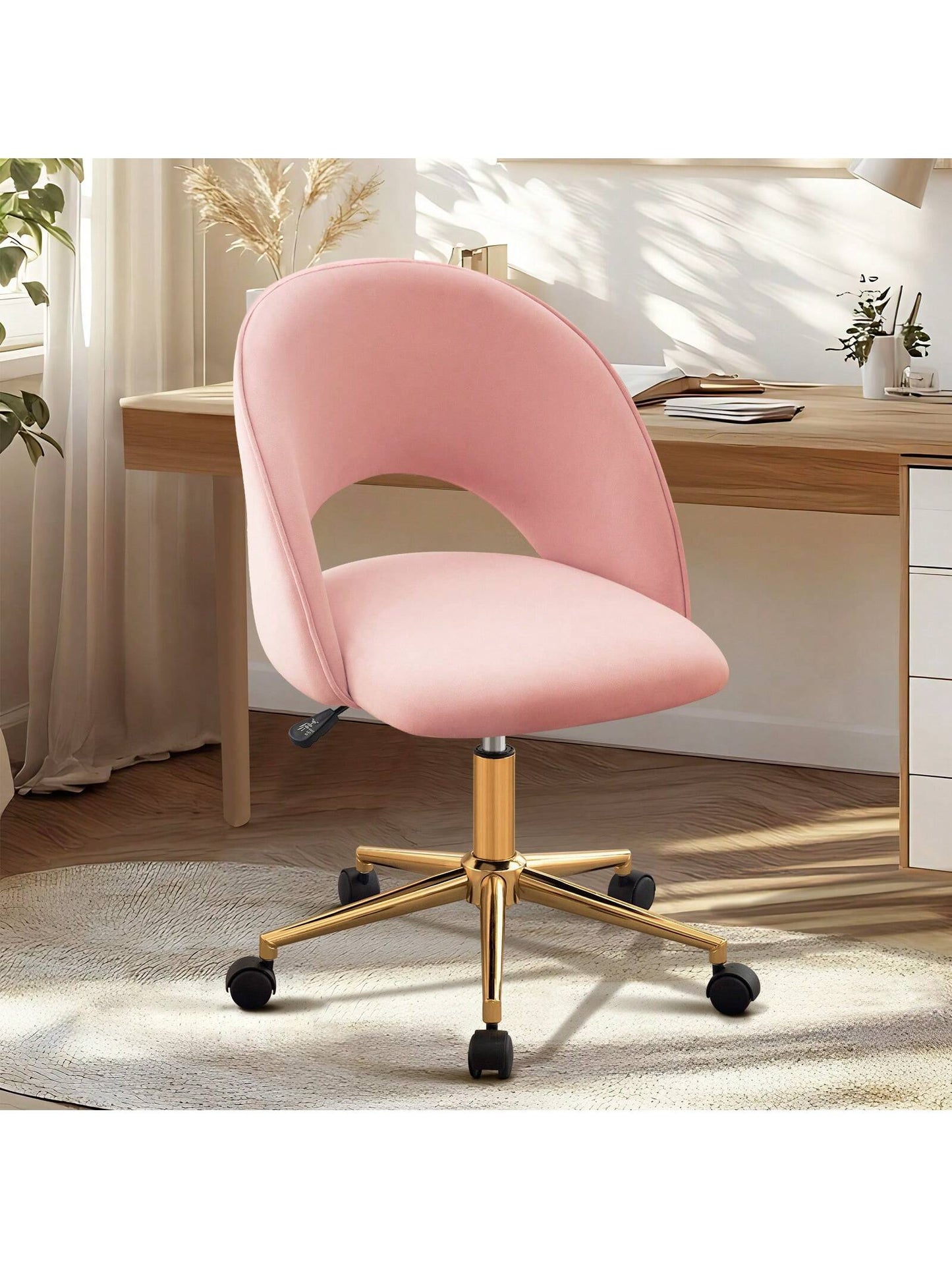 Fumahaus Sherpa Swivel Vanity Desk Chair