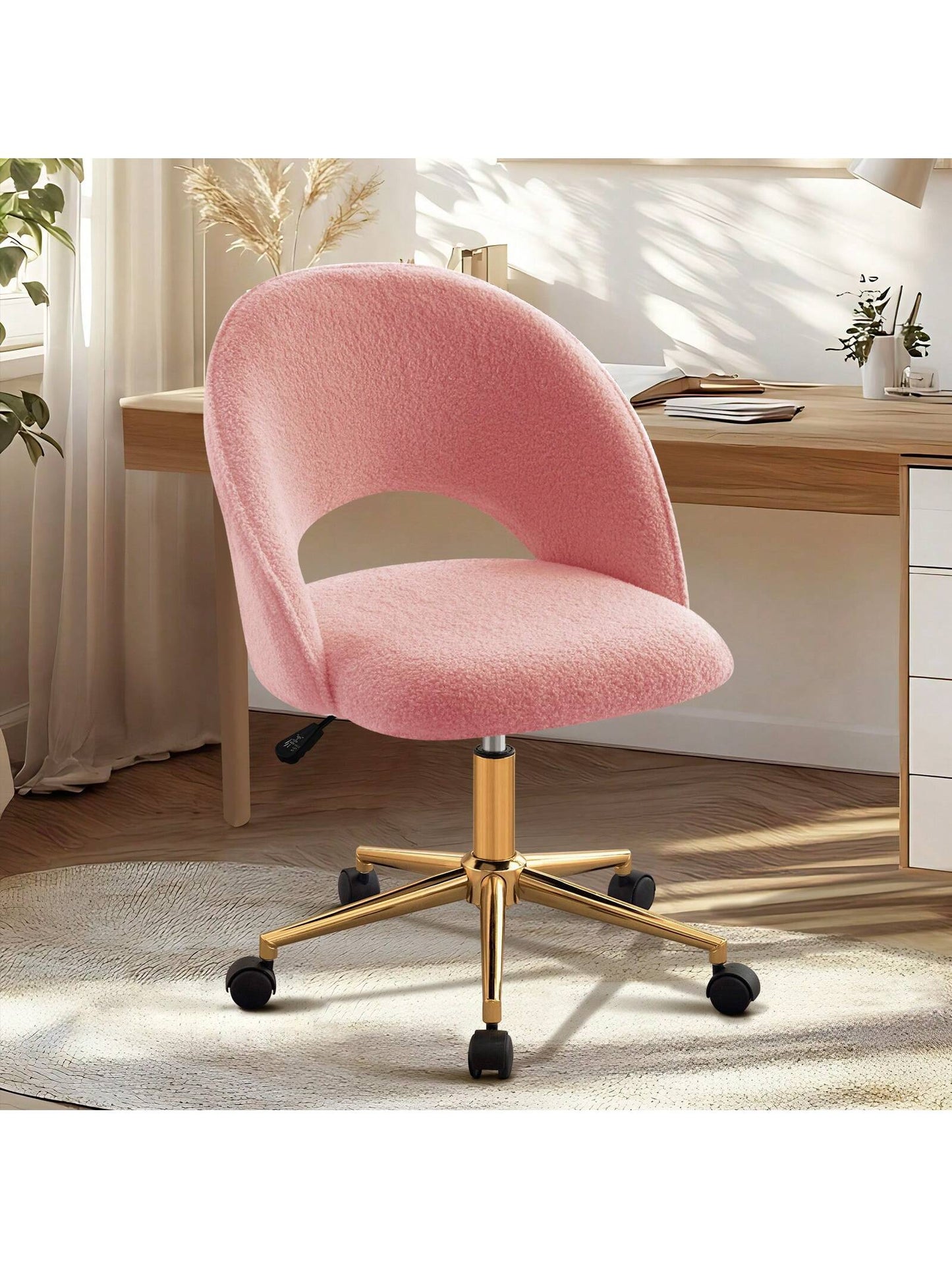 Fumahaus Sherpa Swivel Vanity Desk Chair