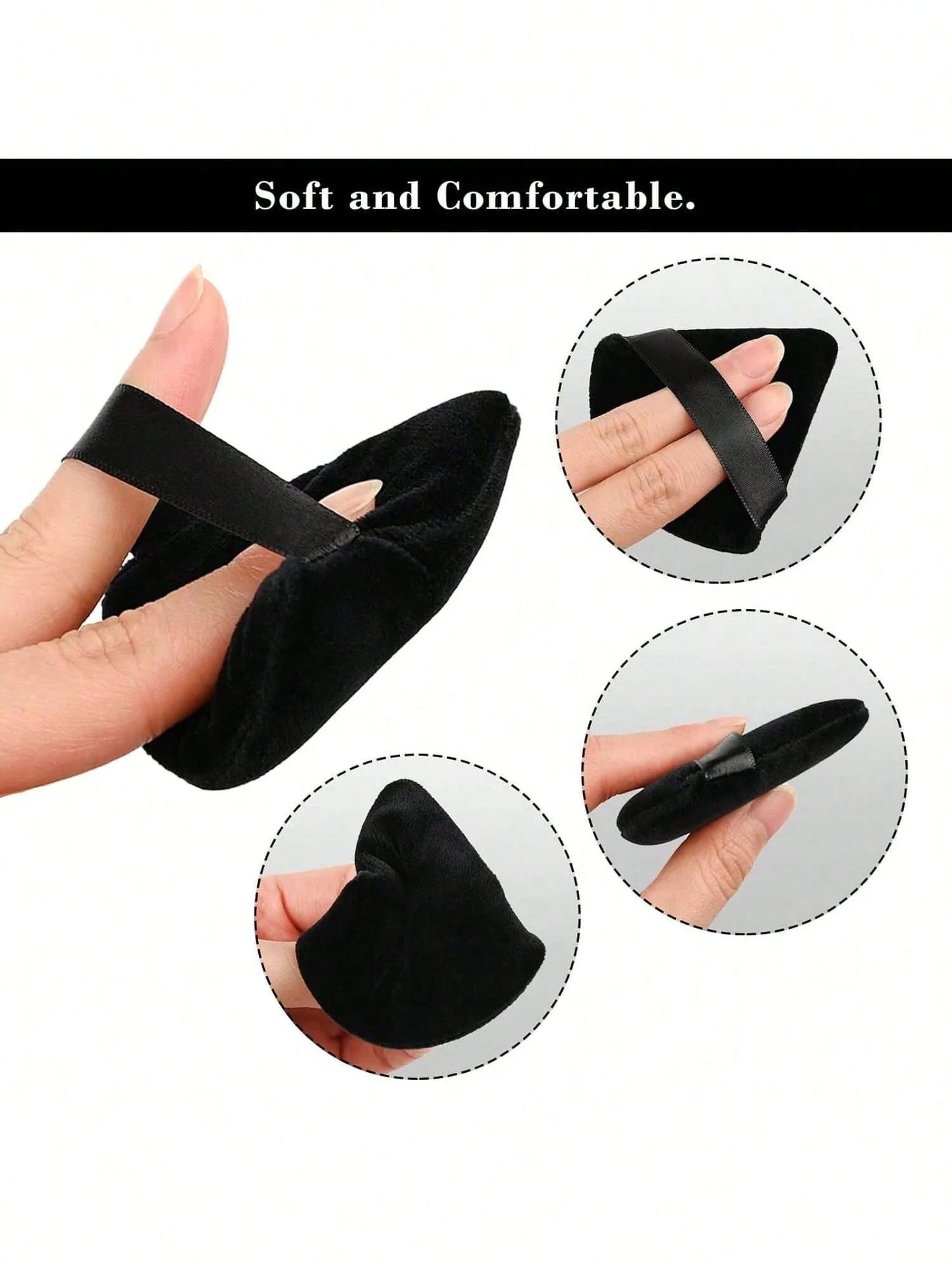 50/20/10pcs Velvet Triangle Makeup Sponges, Reusable Makeup Applicator Puff, Suitable For Foundation, Cream, BB Cushion,Makeup,Cheap,Room Decor,Vanity,Travel,Bedroom,Makeup Accessories,Puff,Makeup Blender,Powder Puff,Makeup Sponge,Cheap,Stocking Stuffers,