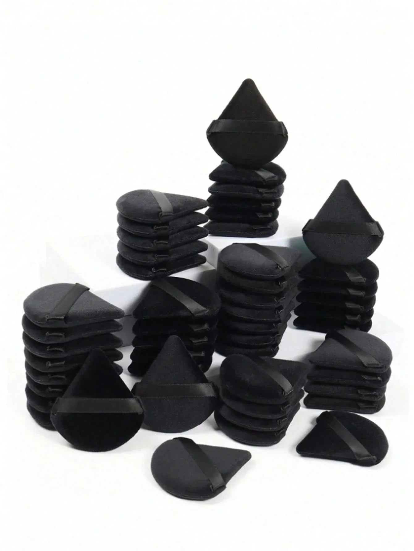 50/20/10pcs Velvet Triangle Makeup Sponges, Reusable Makeup Applicator Puff, Suitable For Foundation, Cream, BB Cushion,Makeup,Cheap,Room Decor,Vanity,Travel,Bedroom,Makeup Accessories,Puff,Makeup Blender,Powder Puff,Makeup Sponge,Cheap,Stocking Stuffers,