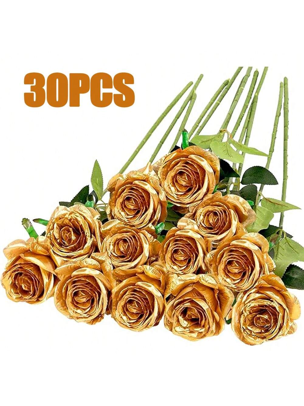 100pcs Artificial Deep Red Roses, Lifelike Flowers, Suitable For DIY Wedding Bouquets, Tabletop Decor, Bridal Shower, Valentine's Day Decoration, Baby Shower, Home Decor, Living Room, Dining Table, Wall, Garden, Wreath, Bedroom Decoration, Etc.