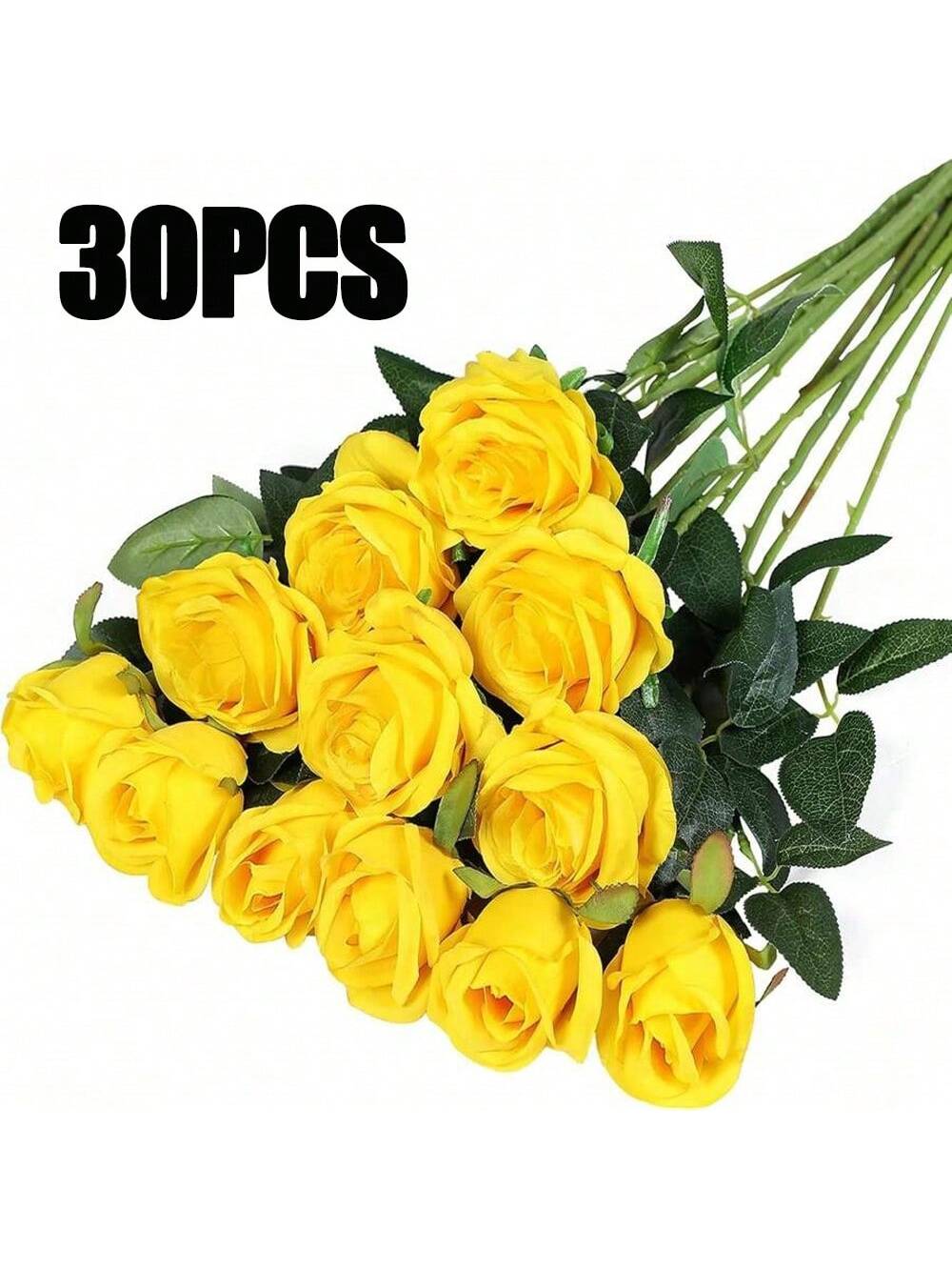100pcs Artificial Deep Red Roses, Lifelike Flowers, Suitable For DIY Wedding Bouquets, Tabletop Decor, Bridal Shower, Valentine's Day Decoration, Baby Shower, Home Decor, Living Room, Dining Table, Wall, Garden, Wreath, Bedroom Decoration, Etc.