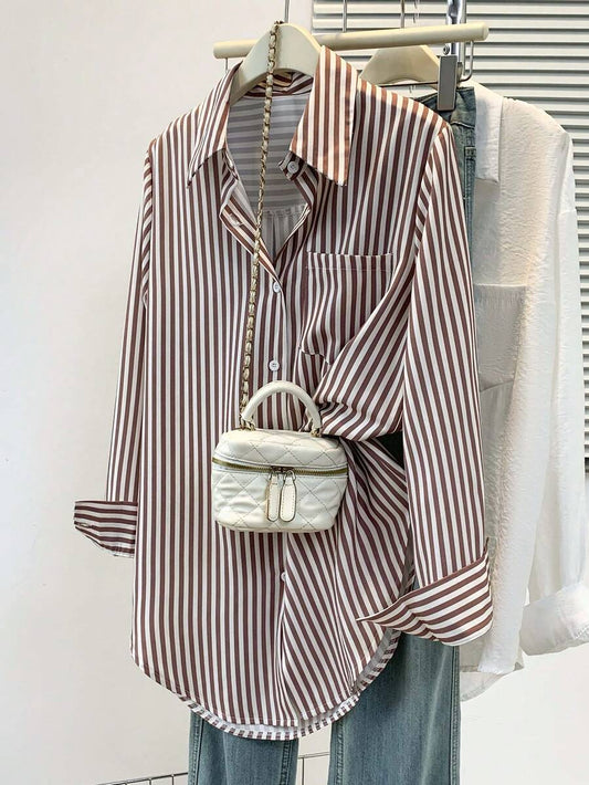 Women’s Striped Long Sleeve Blouse