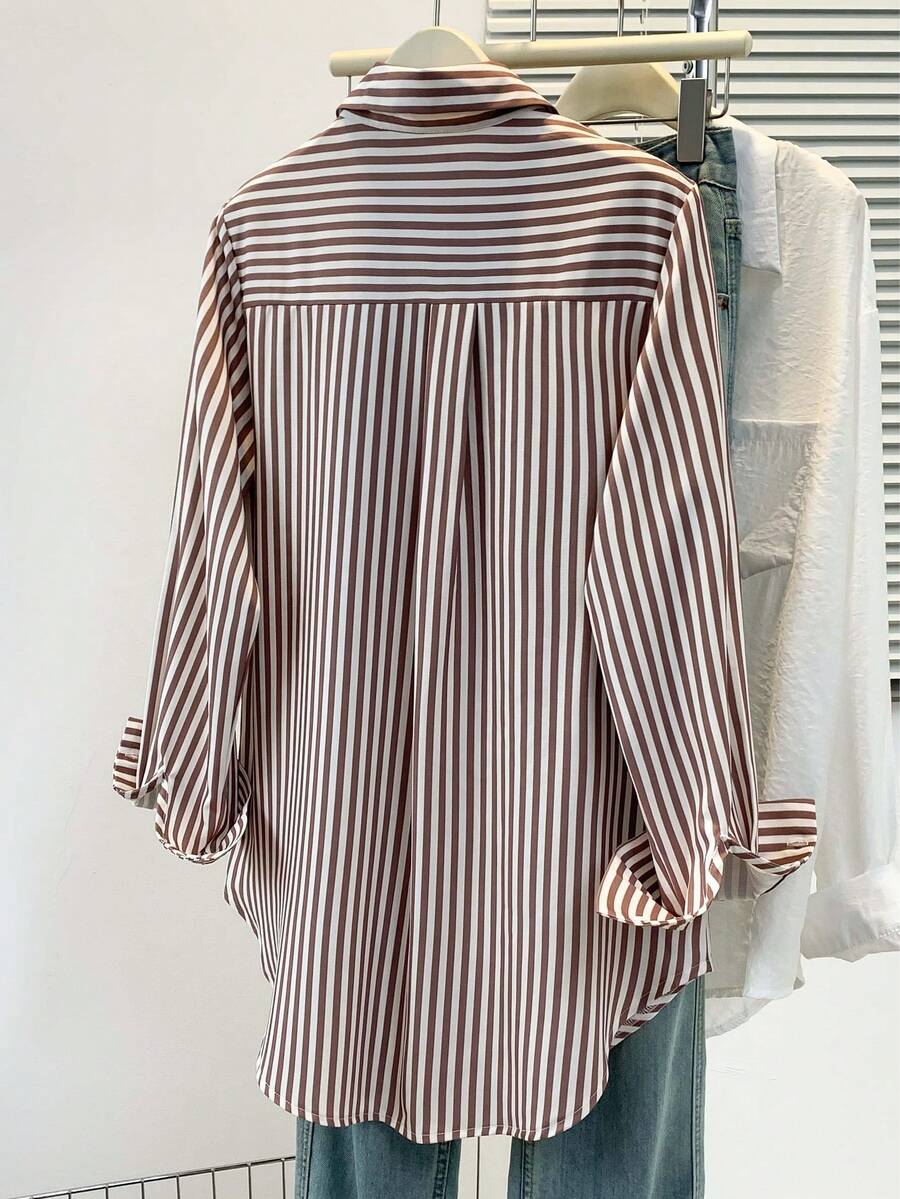 Women’s Striped Long Sleeve Blouse