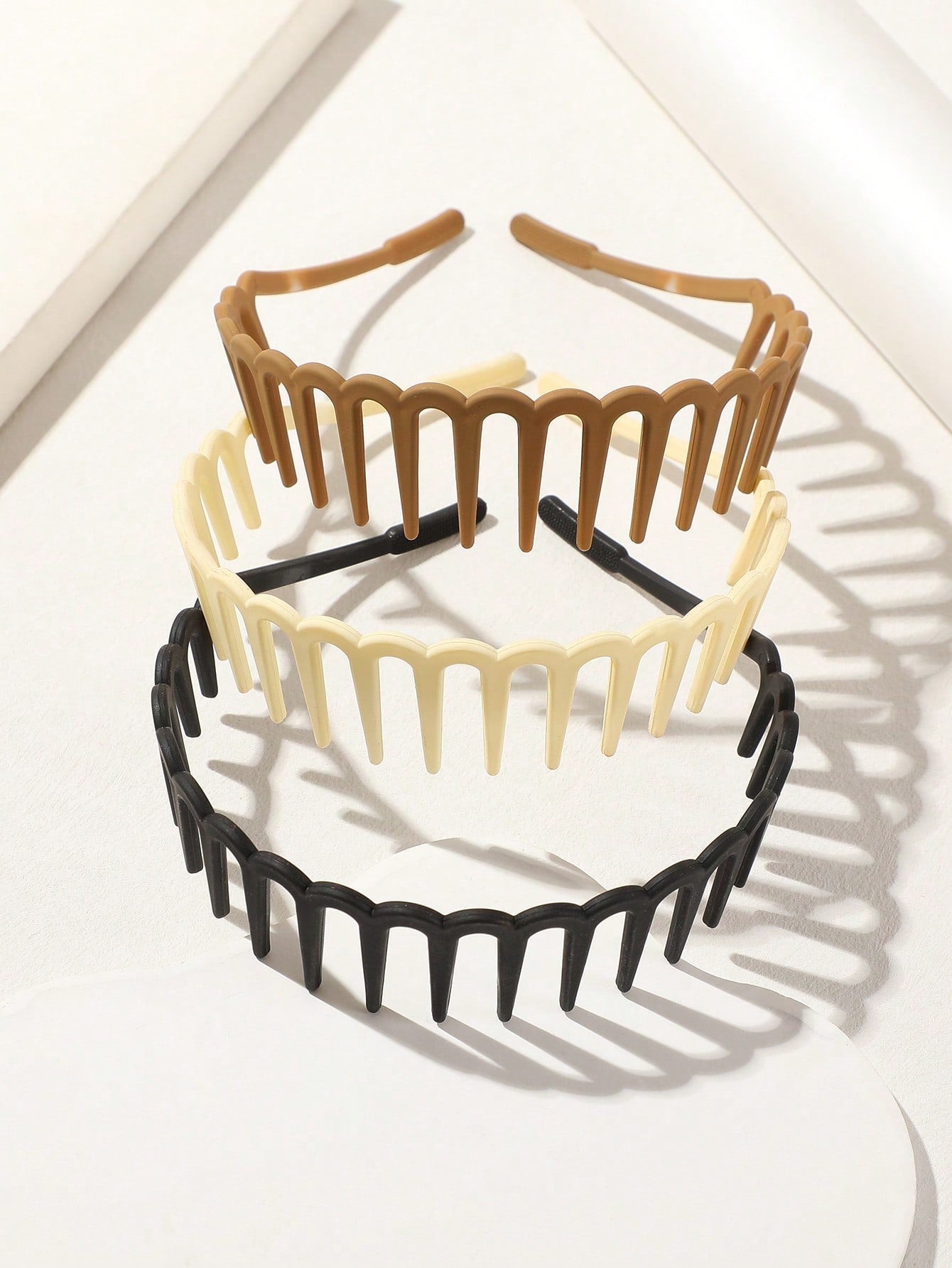 3pcs Wavy Toothed Headbands, Simple Non-Slip Hair Bands, Leopard Print Multi-Color, Suitable For Men And Women Hair Care, Hair Hoop ,Hairband For Women Hair Accessories
