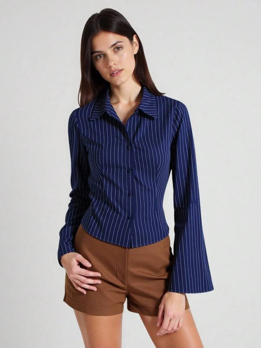 Vela Rue Wine Red Fitted Shirt