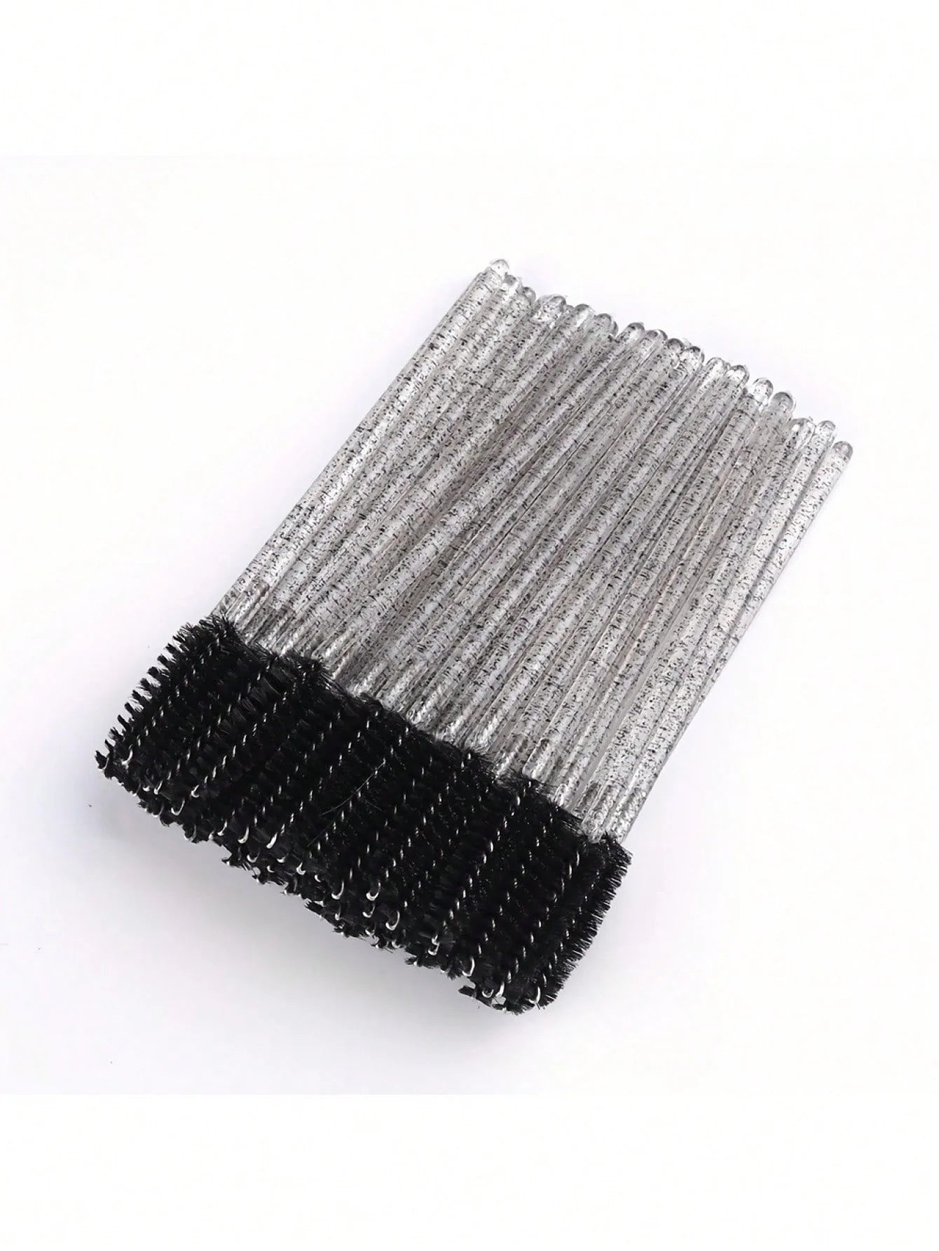 100PCS Crystal Pink Eyelash Brushes, Mascara Wands With Container, Bendable Disposable Eyebrow Spoolies, Lash Brush For Lash Extensions, Eyebrow Spoolie, Castor Oil Brushes,Eyebrow Brush,Eyeshadow Brush,Spoolie,Spoolie Brush