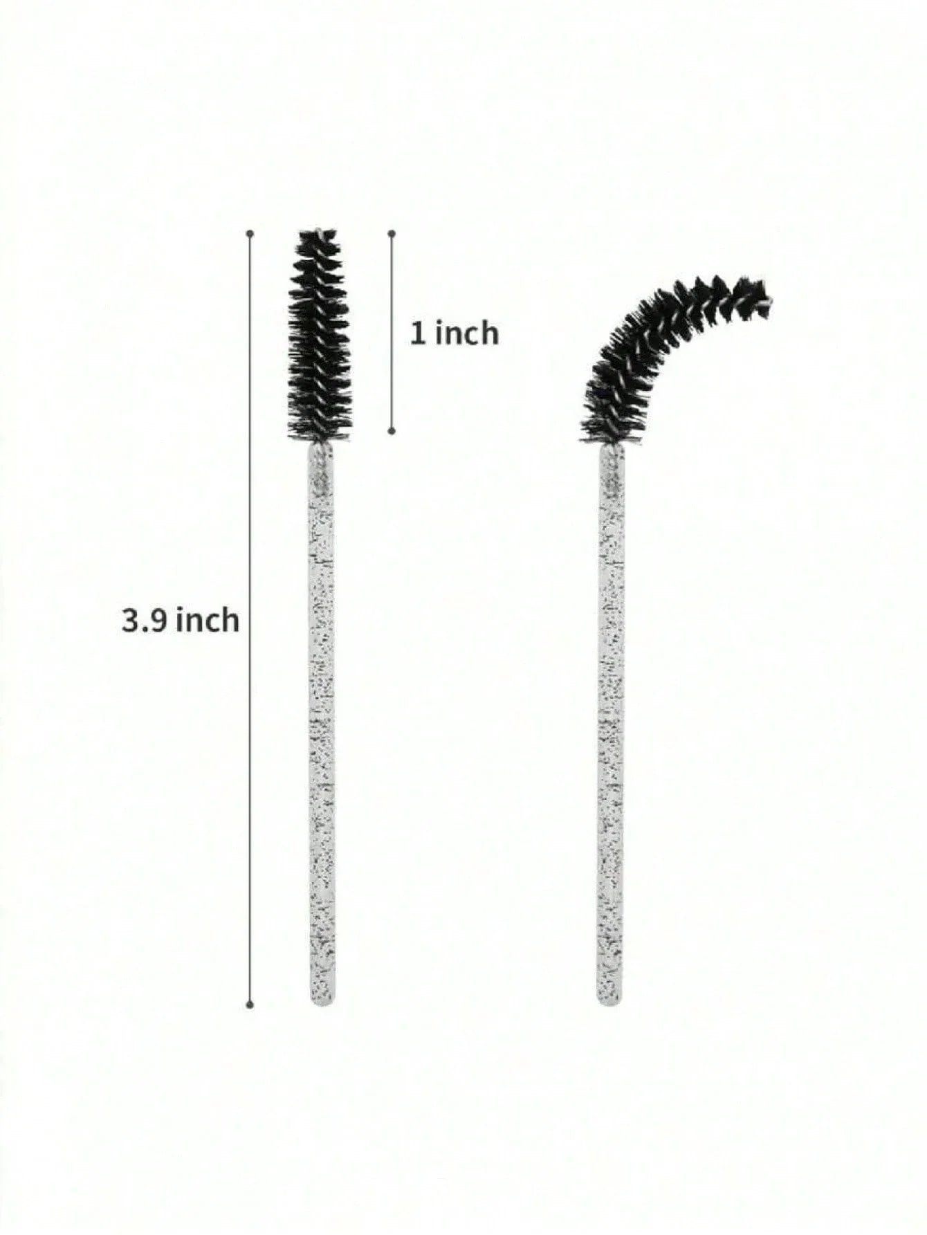100PCS Crystal Pink Eyelash Brushes, Mascara Wands With Container, Bendable Disposable Eyebrow Spoolies, Lash Brush For Lash Extensions, Eyebrow Spoolie, Castor Oil Brushes,Eyebrow Brush,Eyeshadow Brush,Spoolie,Spoolie Brush