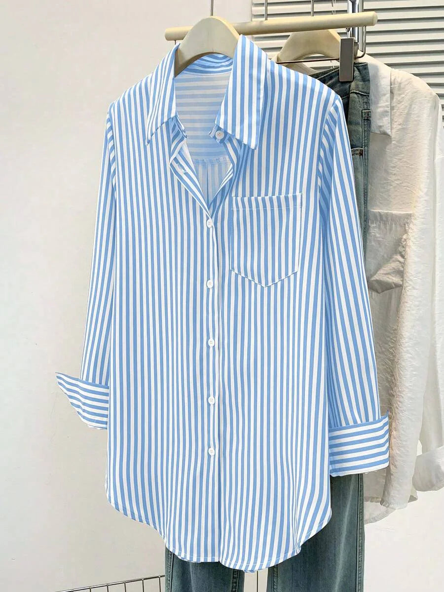Women’s Striped Long Sleeve Blouse