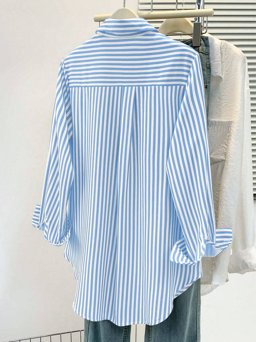 Women’s Striped Long Sleeve Blouse