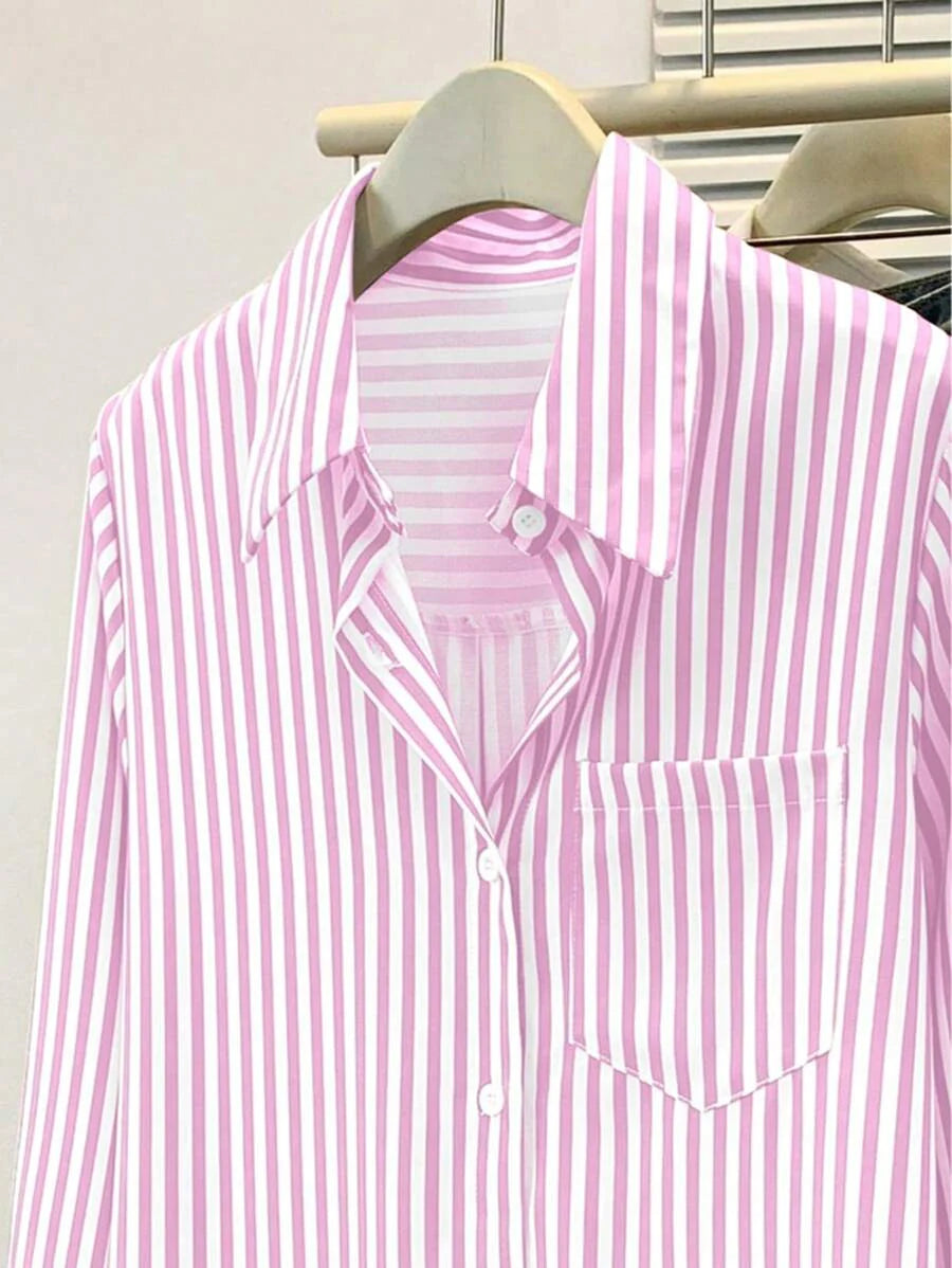 Women’s Striped Long Sleeve Blouse