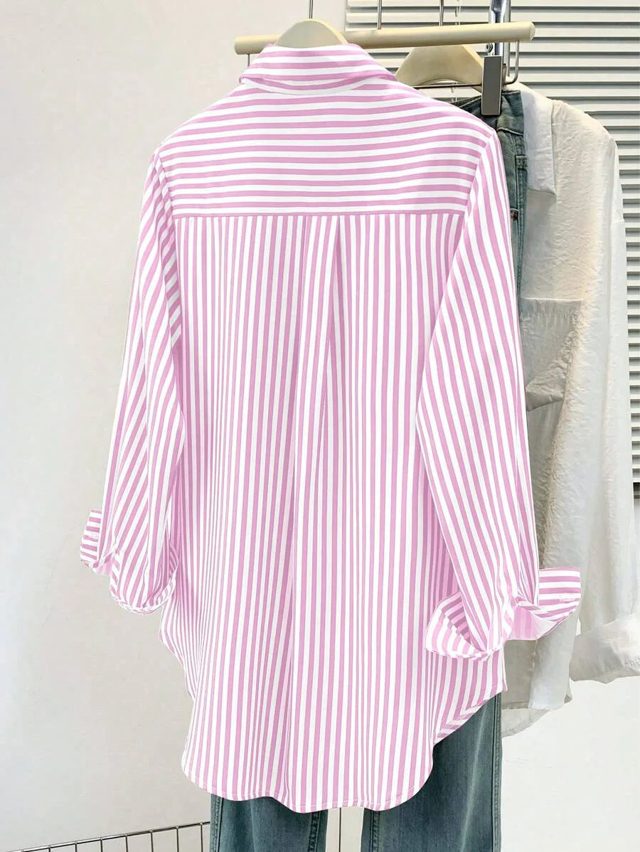 Women’s Striped Long Sleeve Blouse