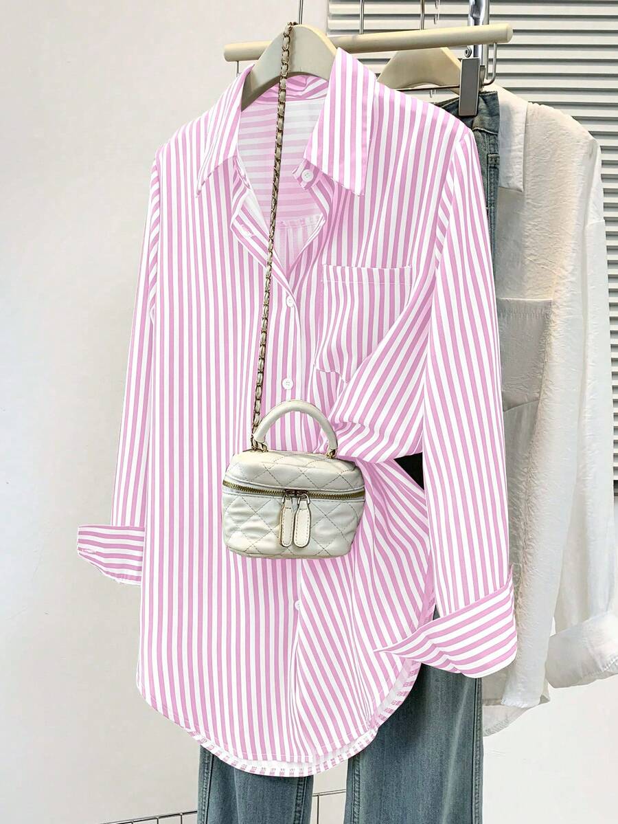 Women’s Striped Long Sleeve Blouse