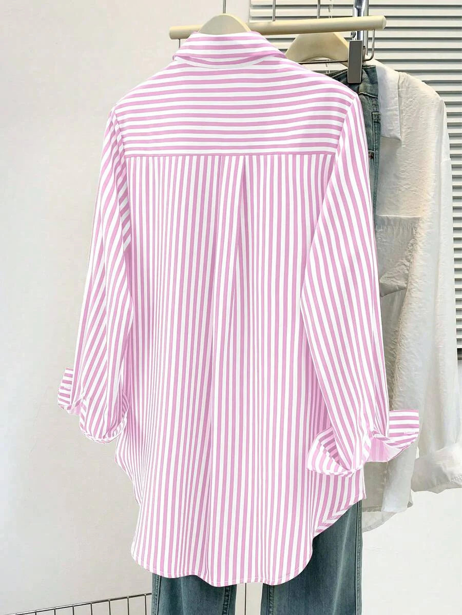 Women’s Striped Long Sleeve Blouse
