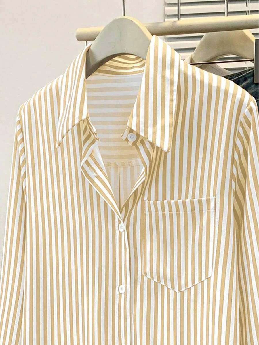 Women’s Striped Long Sleeve Blouse