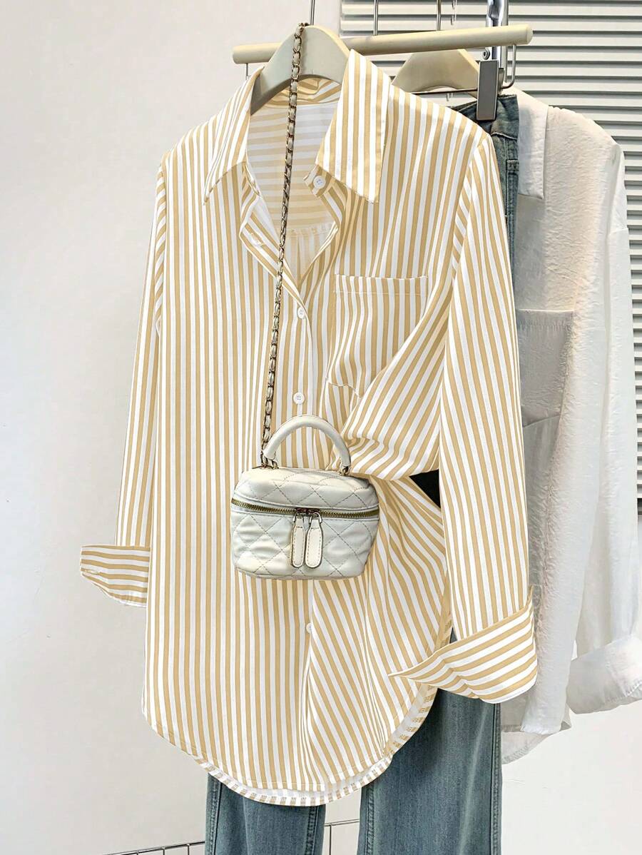 Women’s Striped Long Sleeve Blouse