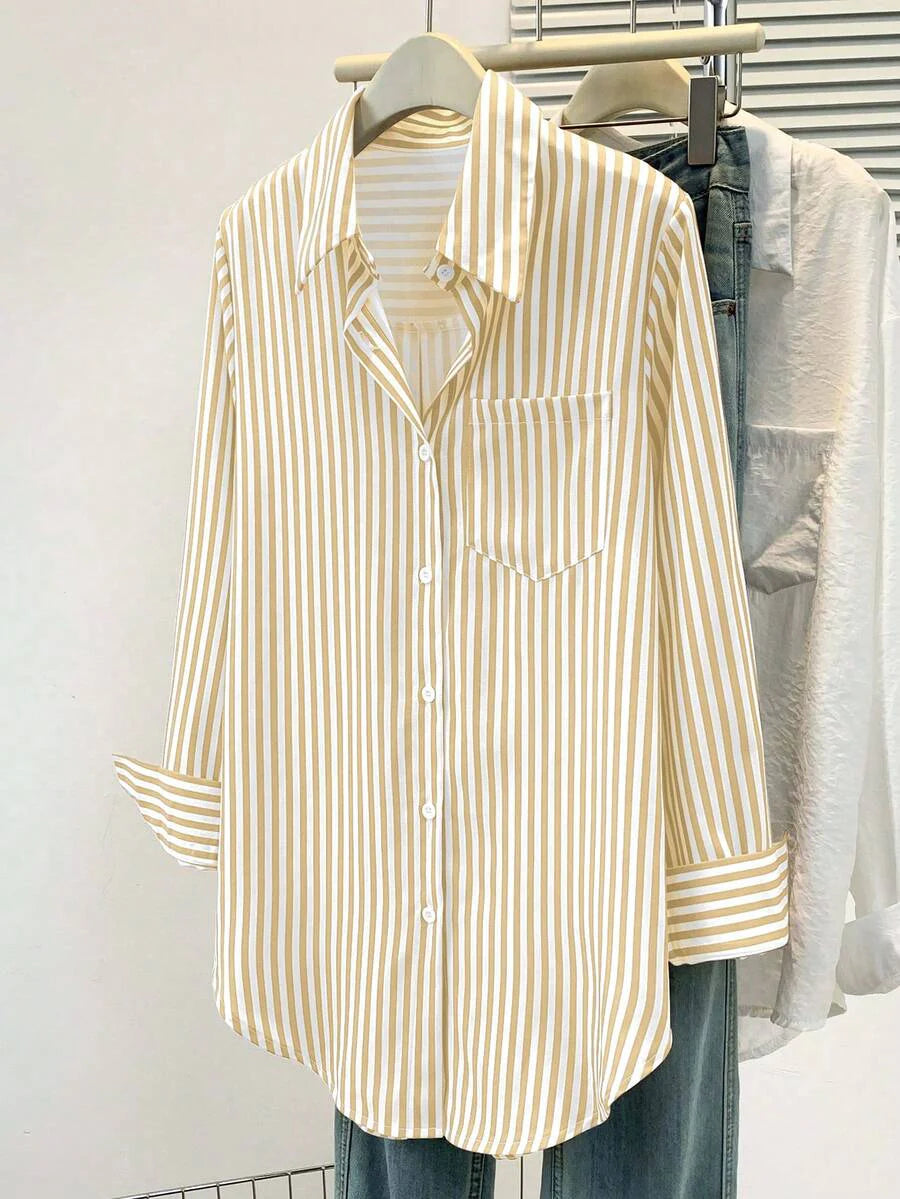 Women’s Striped Long Sleeve Blouse