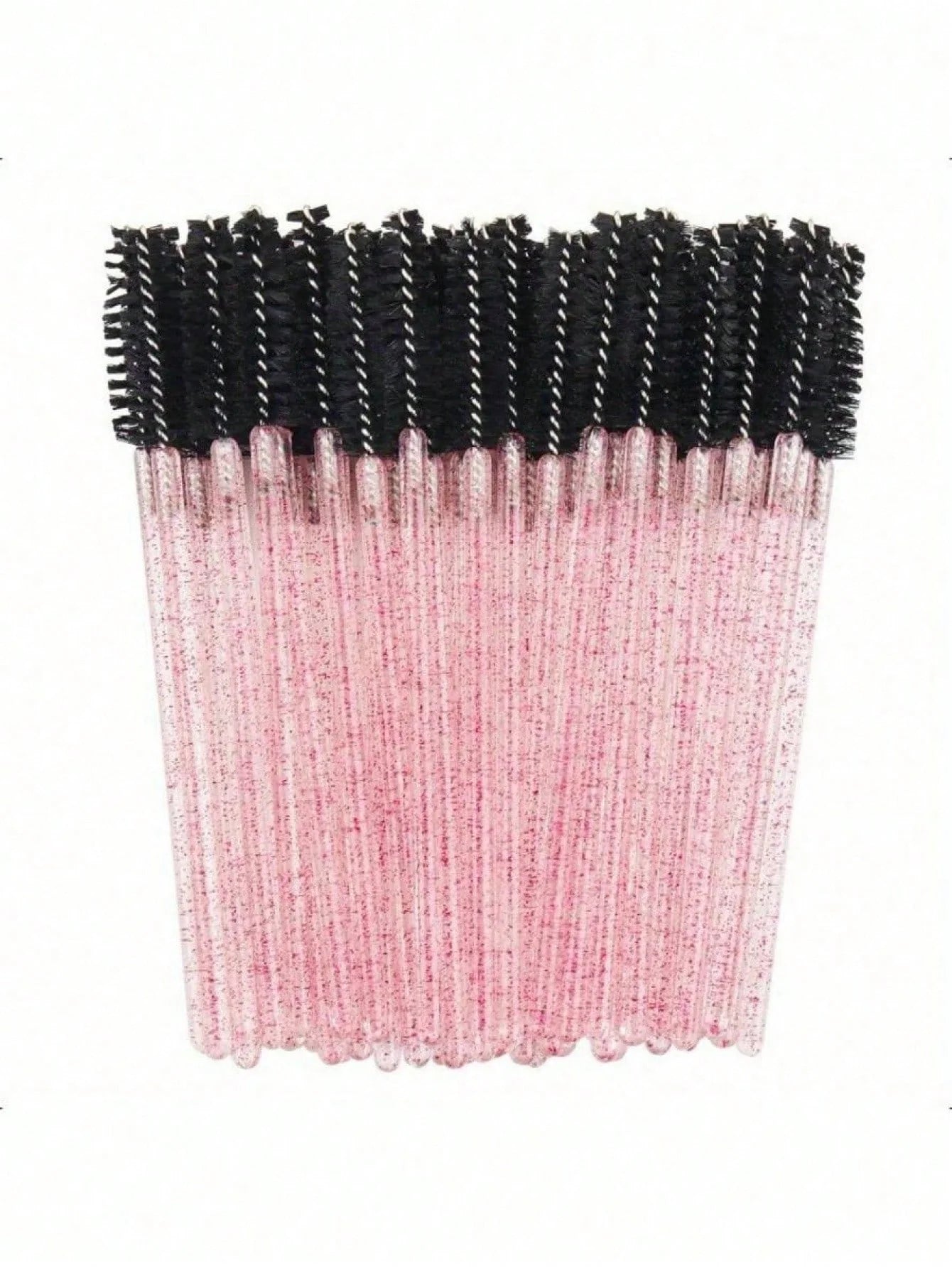 200/100/50/10 Mascara Brushes, Eye Black Stick With Container, Disposable Curved Eyebrow Brush, Eyelash Extension Brush, Eyebrow Brush, Castor Oil Brush (Crystal Powder),Eyebrow Brush,Eyeshadow Brush,Spoolie,Spoolie Brush
