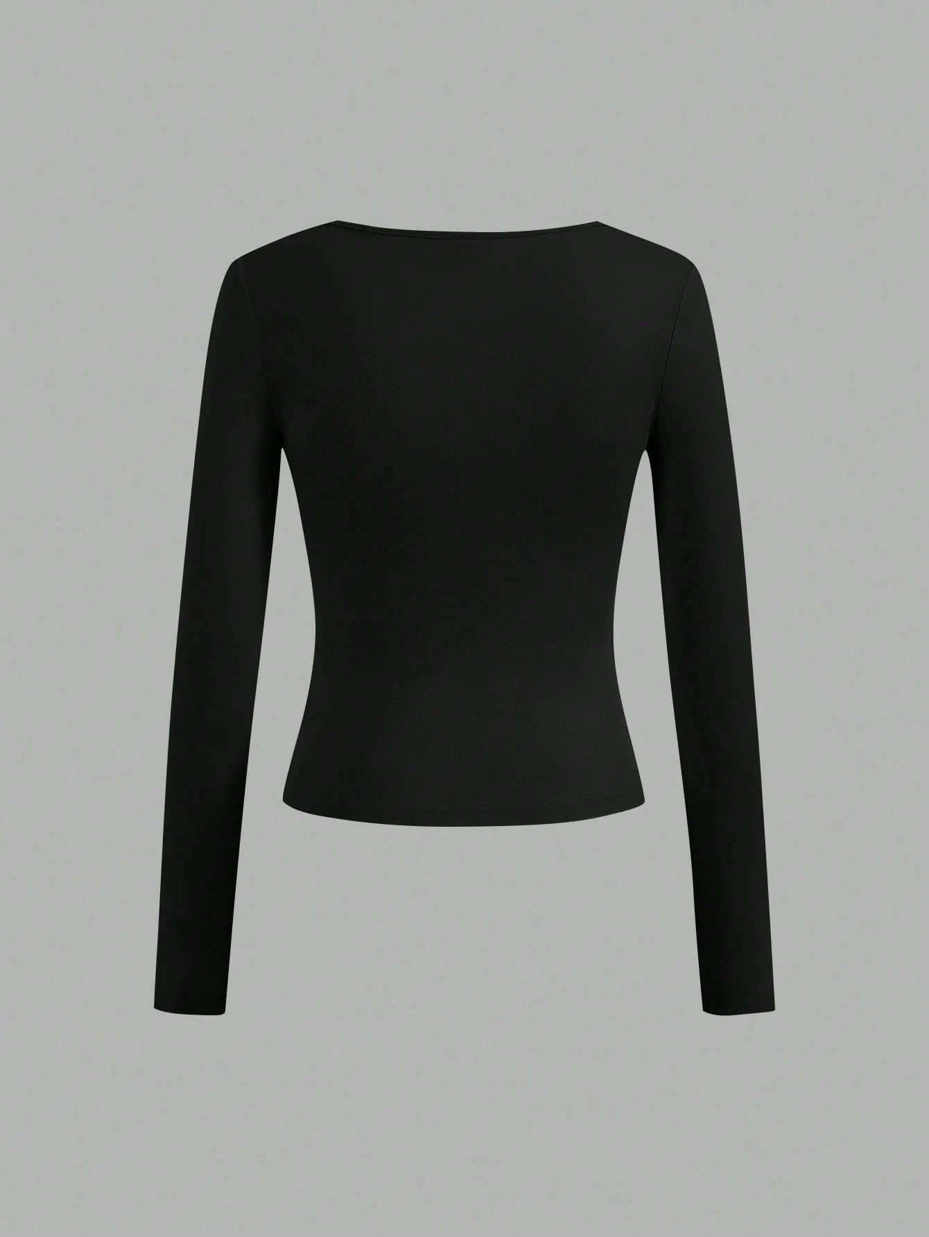 SHEIN Essnce 4pcs/Set Casual Solid Color Versatile Crew Neck Long Sleeve T-Shirts For Women, Suitable For Autumn/Winter,Fall