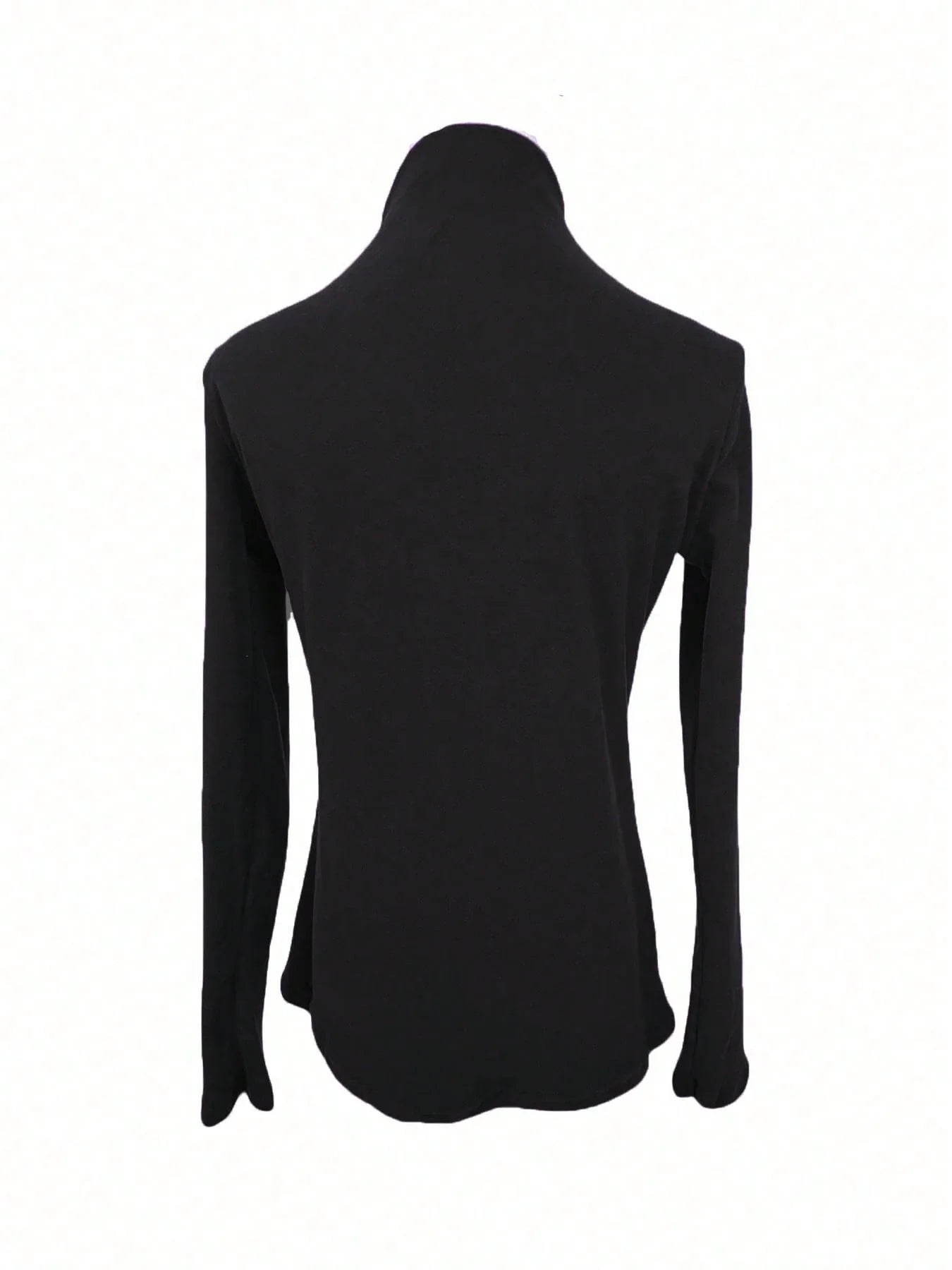 Velvet Patchwork Crew Neck Thermal Undershirt, Layering Top For Women, Autumn/Winter 2024