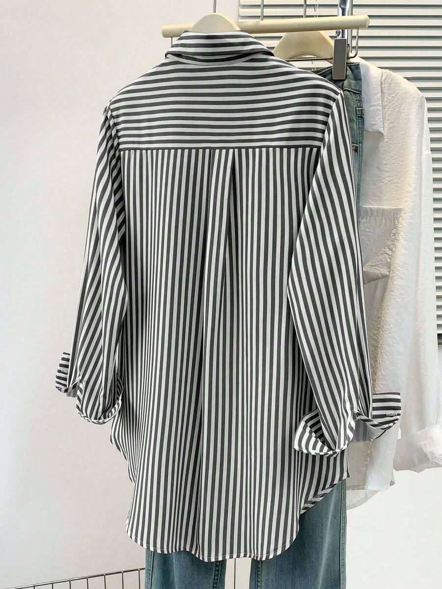 Women’s Striped Long Sleeve Blouse