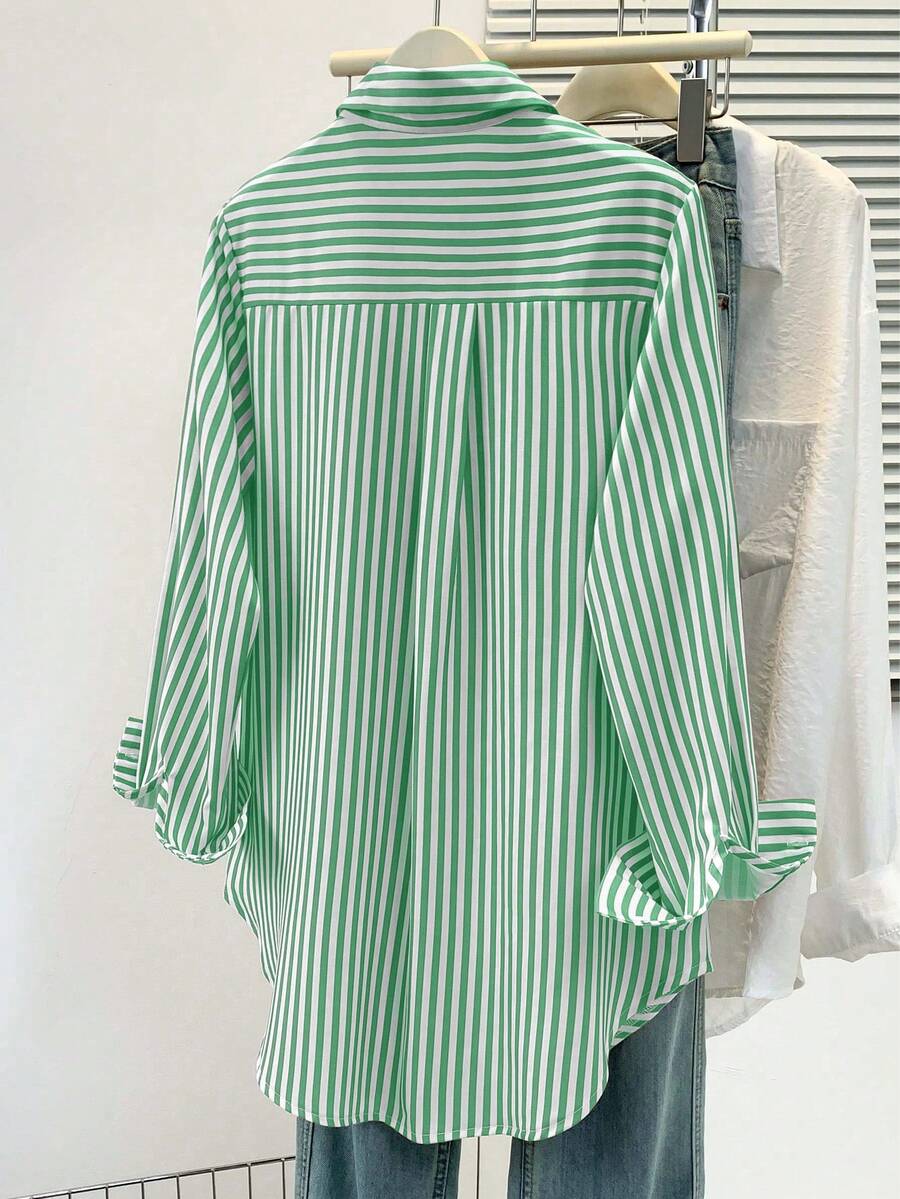 Women’s Striped Long Sleeve Blouse