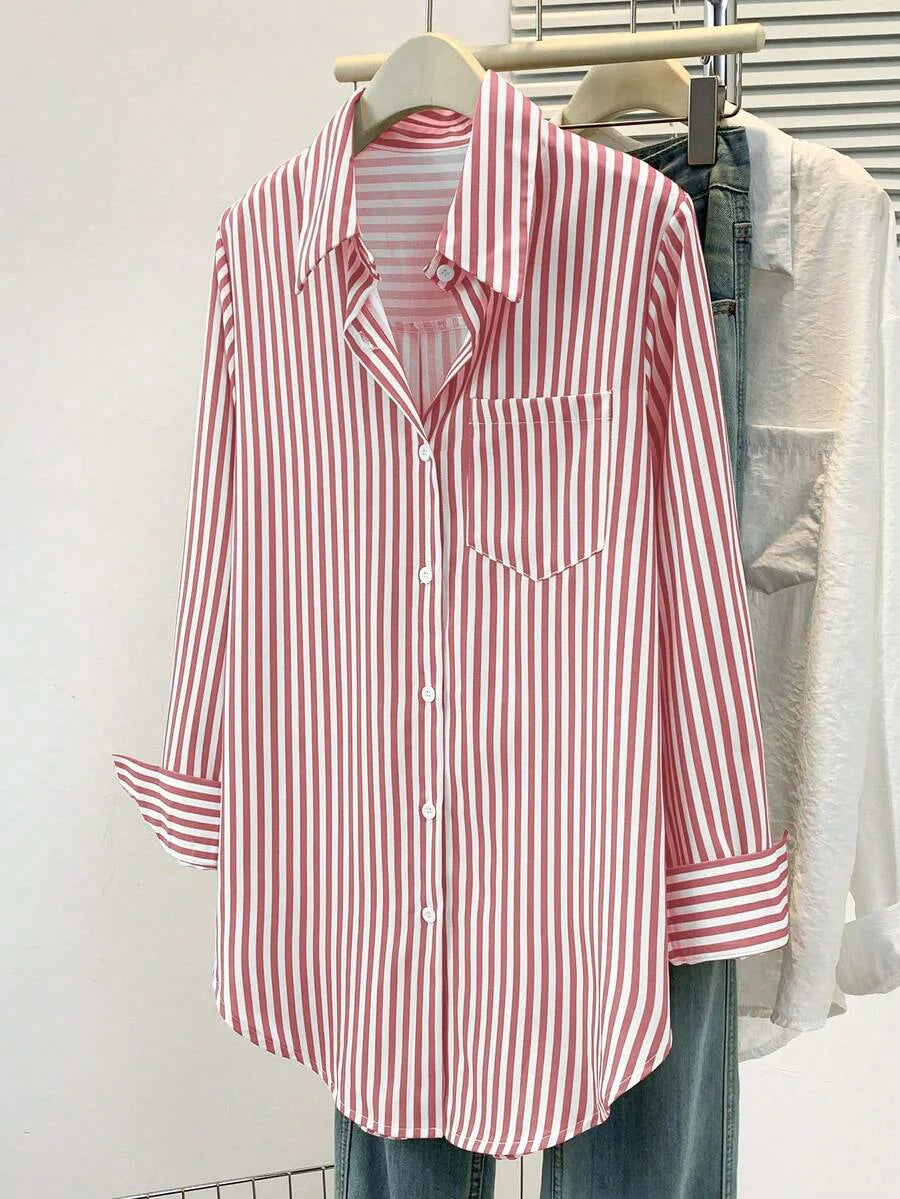 Women’s Striped Long Sleeve Blouse