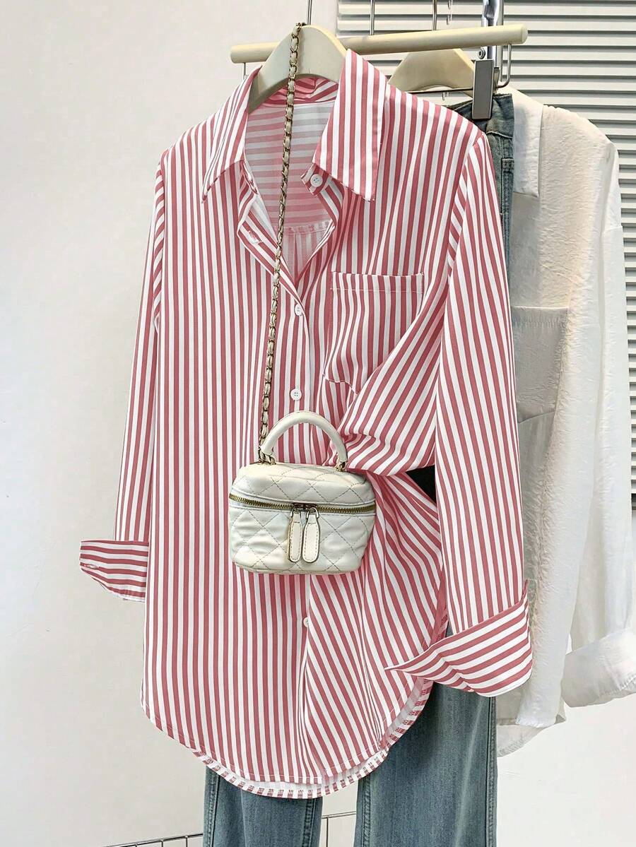 Women’s Striped Long Sleeve Blouse