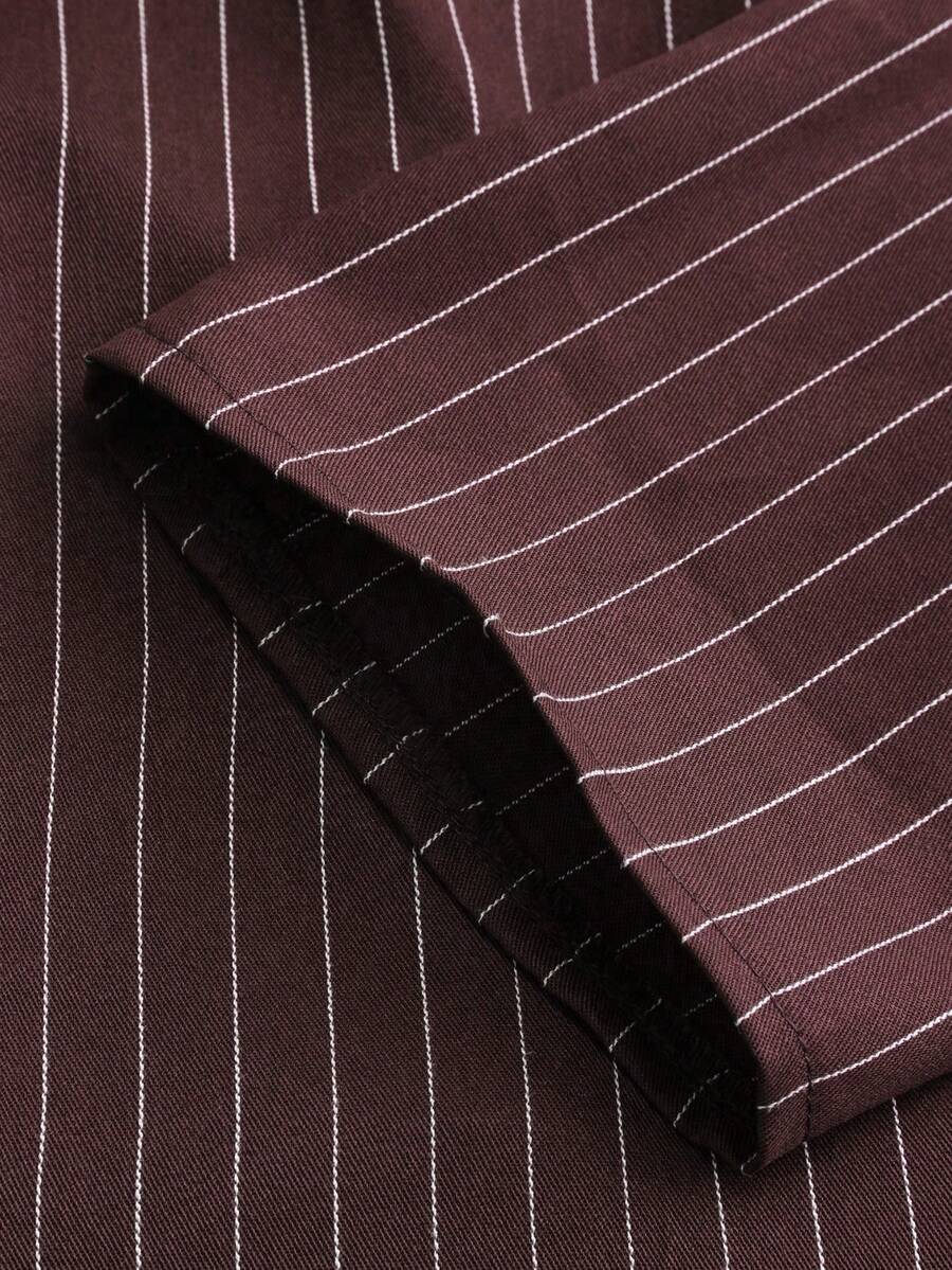 Vela Rue Wine Red Fitted Shirt
