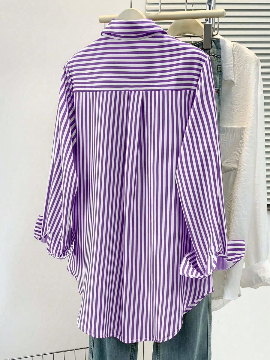 Women’s Striped Long Sleeve Blouse