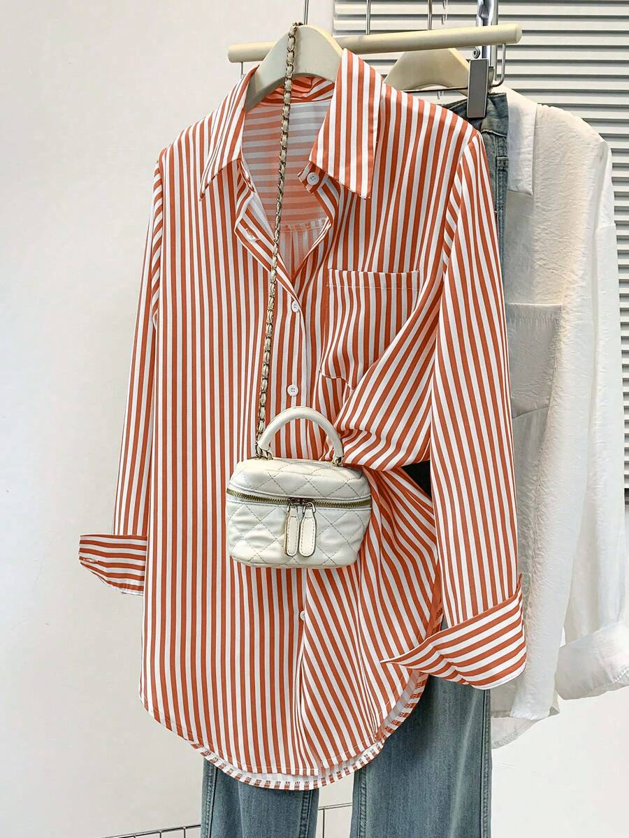 Women’s Striped Long Sleeve Blouse