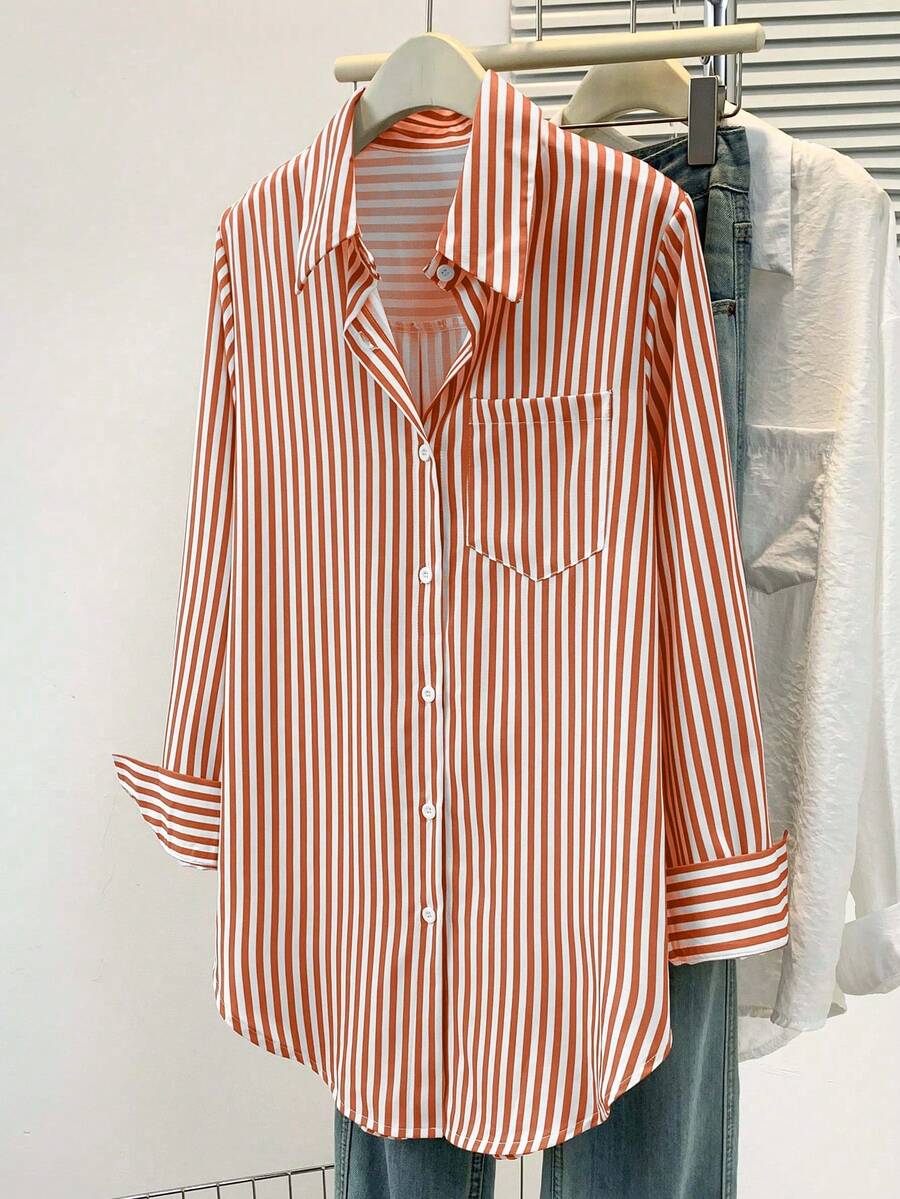 Women’s Striped Long Sleeve Blouse