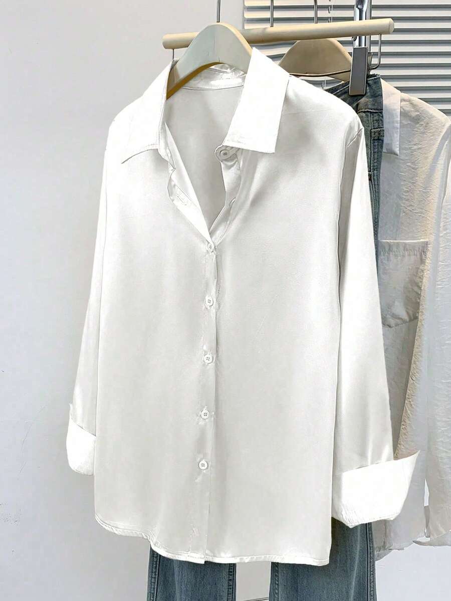 Women’s Satin Business Casual Blouse