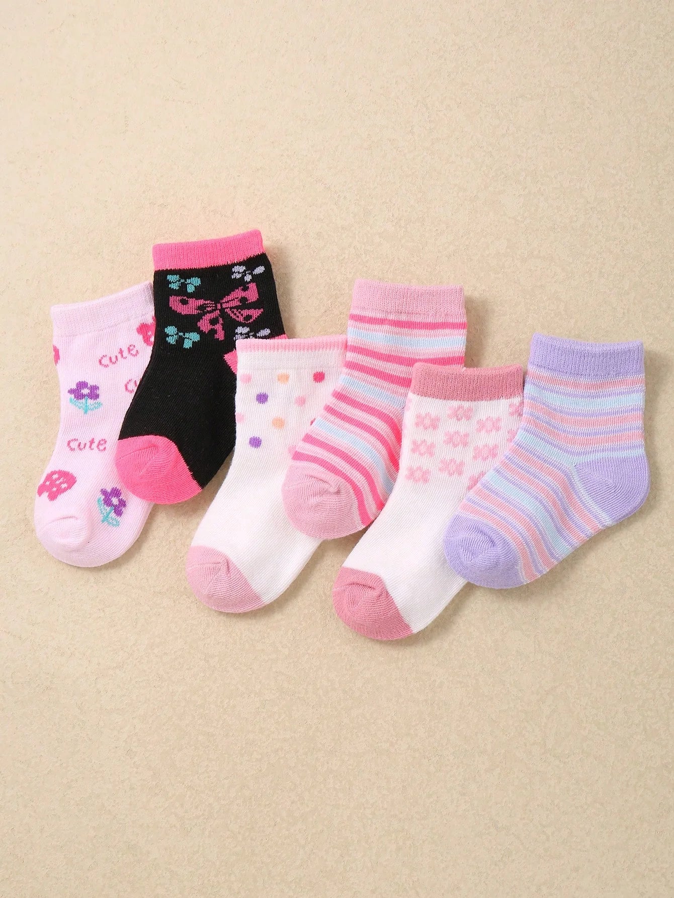 24 Pairs Soft Baby/Toddler Girls Ankle Socks, Patterns Include Rabbit, Bow, Heart And Teddy Bear, Comfortable Breathable Non-Binding, Suitable For Daily Wear, 0-36 Months, All Seasons, Ideal Gift For Newborn, Christmas, Newborn Baby Girl - Ankle Socks, Ba