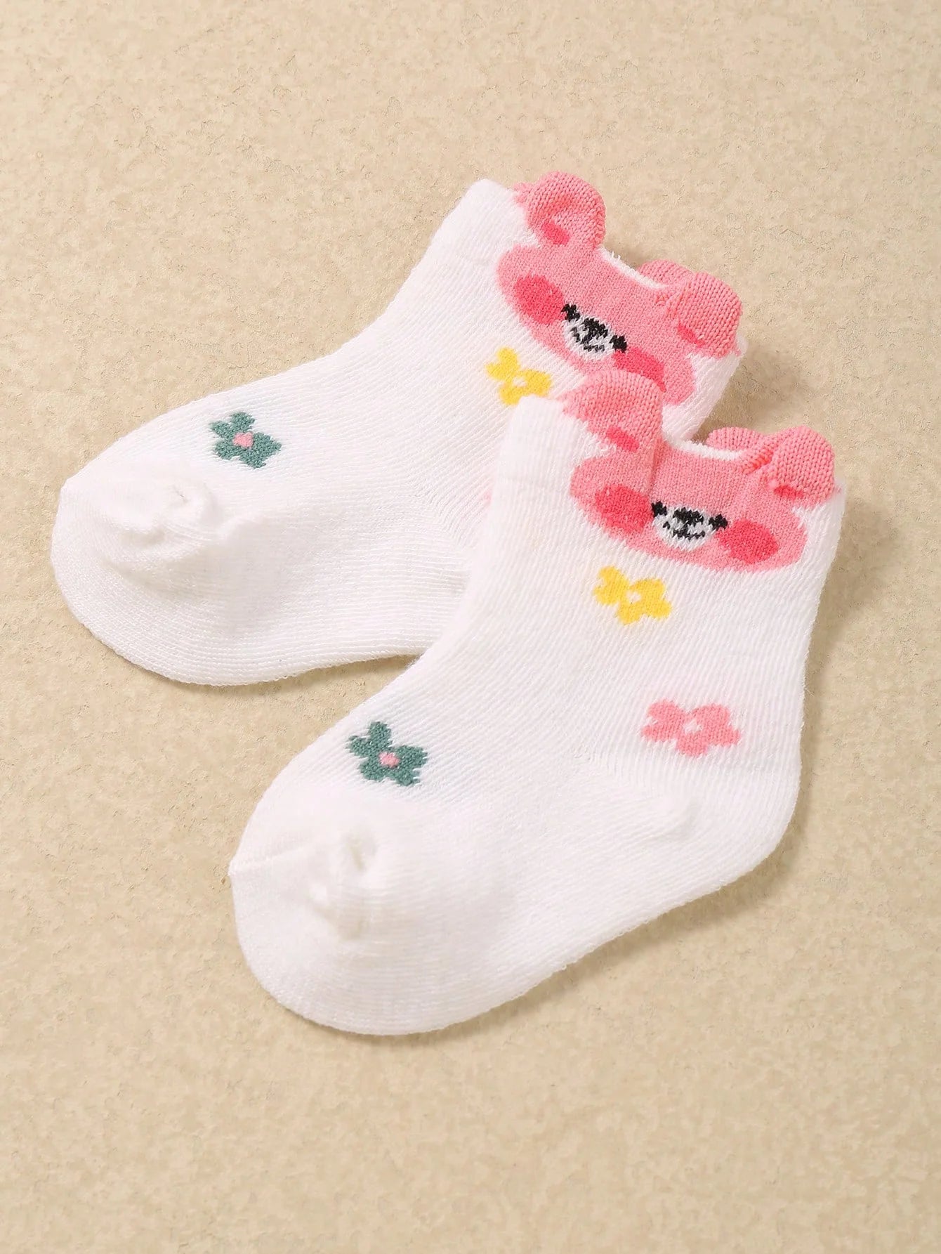 24 Pairs Soft Baby/Toddler Girls Ankle Socks, Patterns Include Rabbit, Bow, Heart And Teddy Bear, Comfortable Breathable Non-Binding, Suitable For Daily Wear, 0-36 Months, All Seasons, Ideal Gift For Newborn, Christmas, Newborn Baby Girl - Ankle Socks, Ba