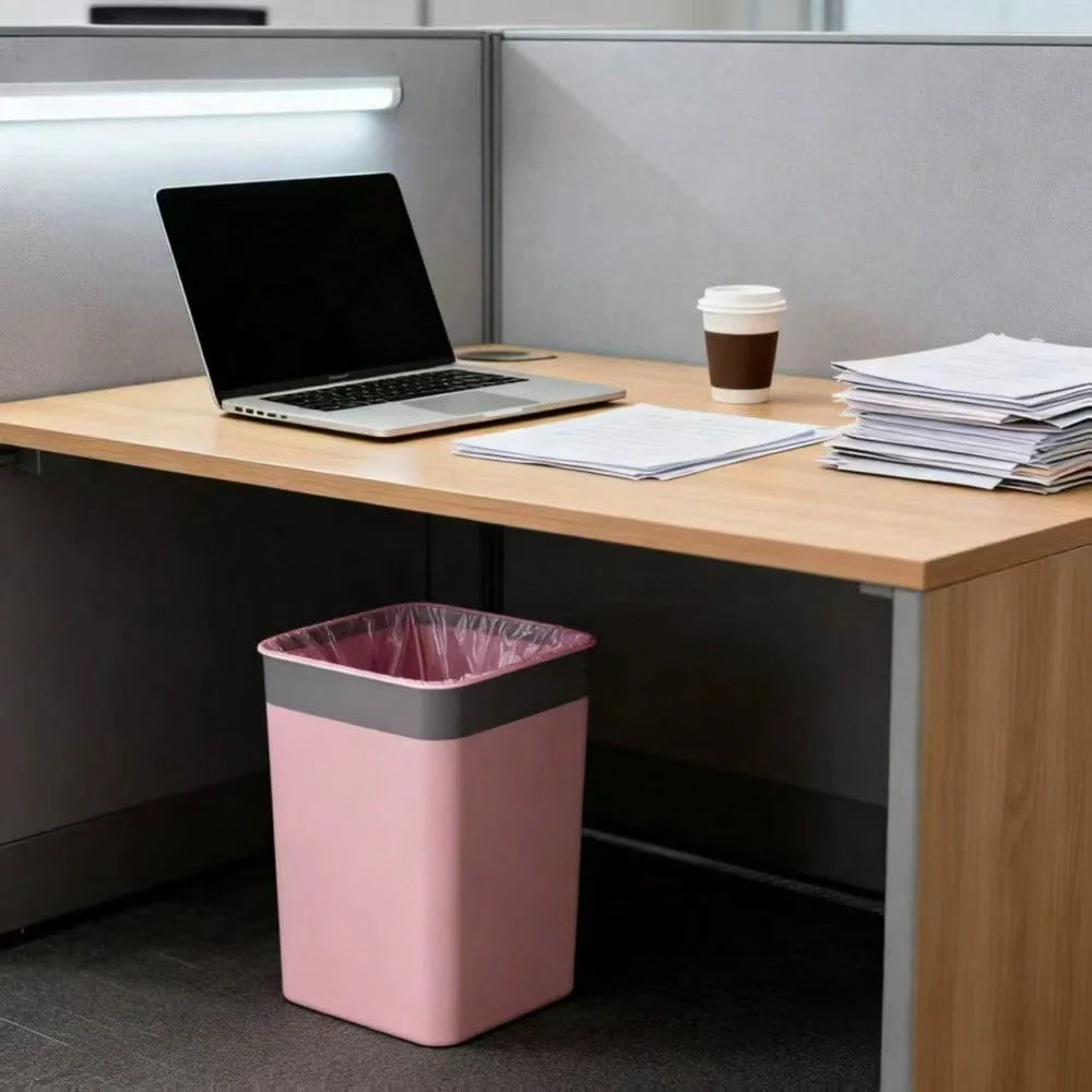 LocalA Pack Of 50 Rolls Of Bathroom Garbage Bags, Strong And Thin Material, A Pack Of Pink Small Garbage Bags, Disposable Garbage Bags Suitable For Office And Home Trash Cans, A Roll Of 50