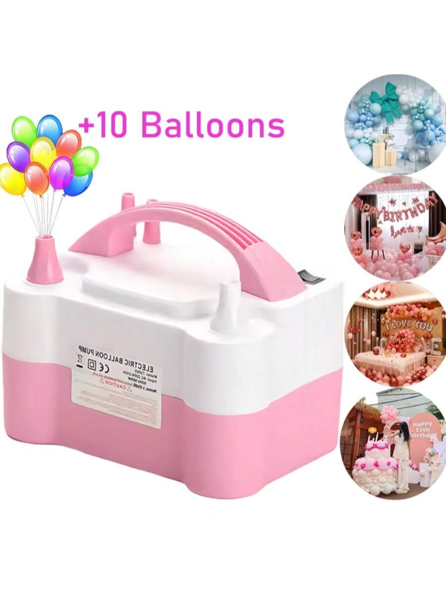 LocalPortable Electric Balloon Pump/Electric Balloon Inflator Decoration, Suitable For Halloween Parties, Gifts, Wedding Celebrations, Holiday Party Decoration, Balloon Pump