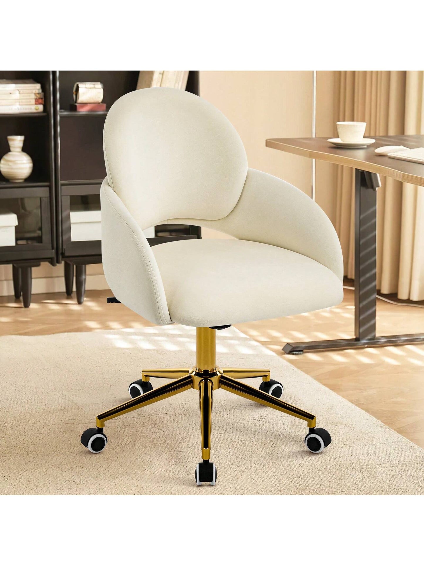 Fumahaus Sherpa Swivel Vanity Desk Chair