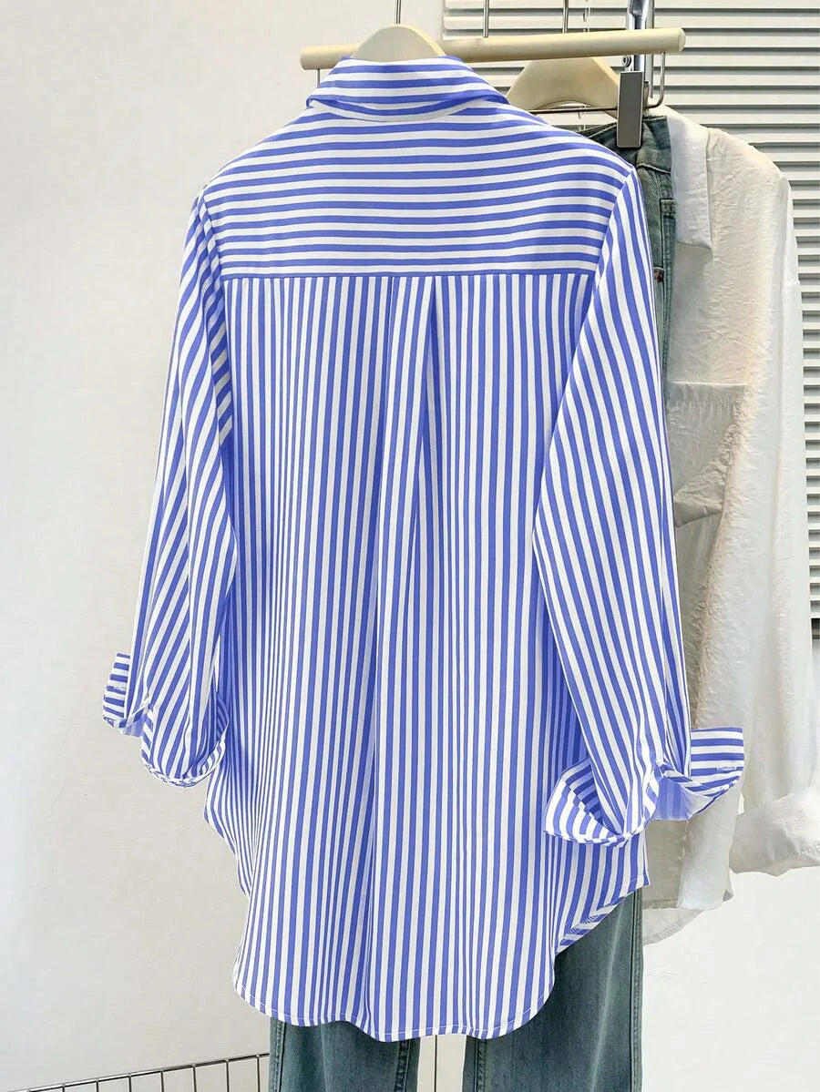 Women’s Striped Long Sleeve Blouse