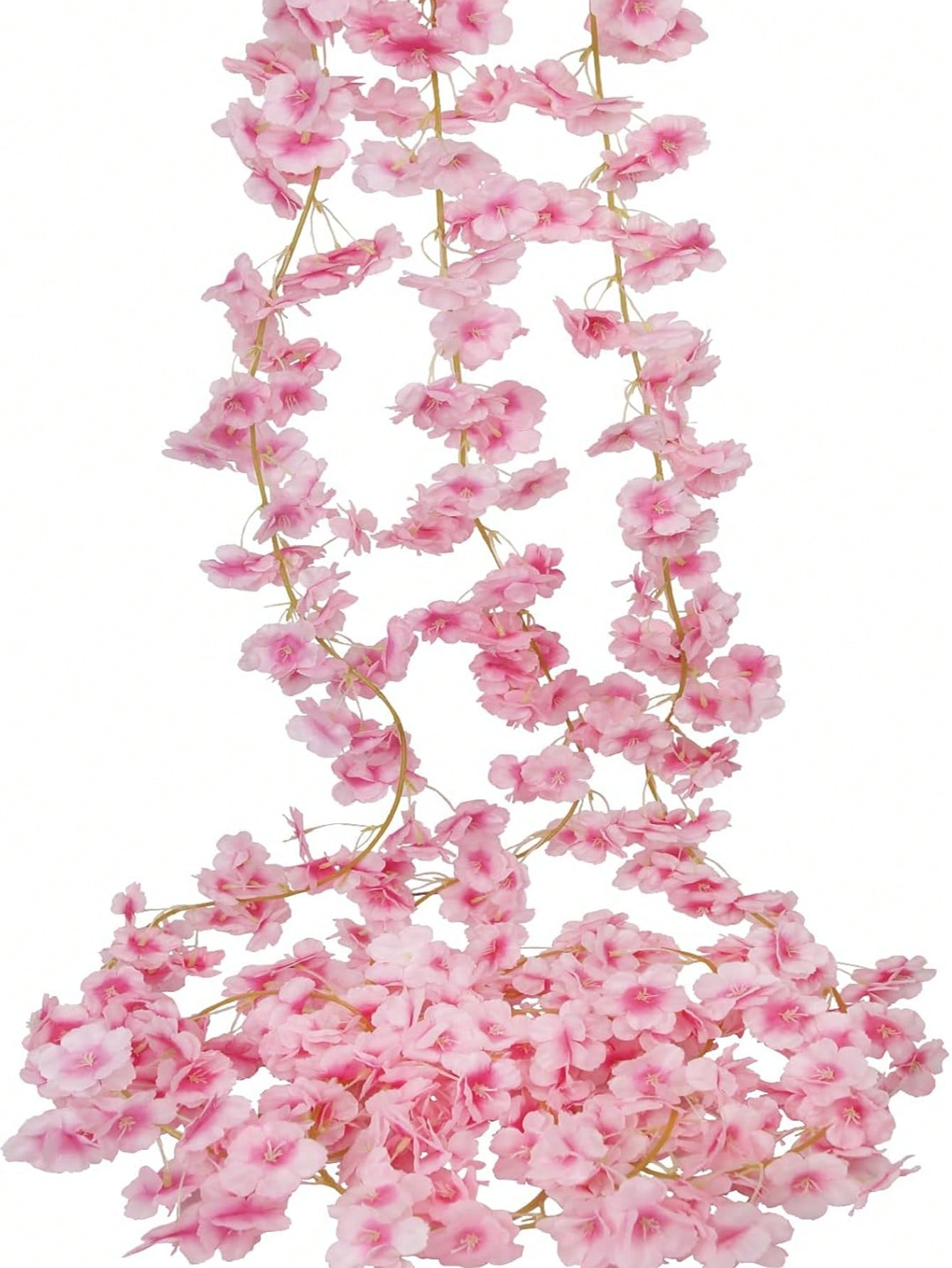 1pc/3pcs Silk Cherry Blossom Vine Artificial Flowers, Bridal Bouquet, Autumn Decor For Vase, Home, Restaurant, Bedroom, Weddings, Parties, Outdoor Garden, Valentine's Day, Graduation Gifts
