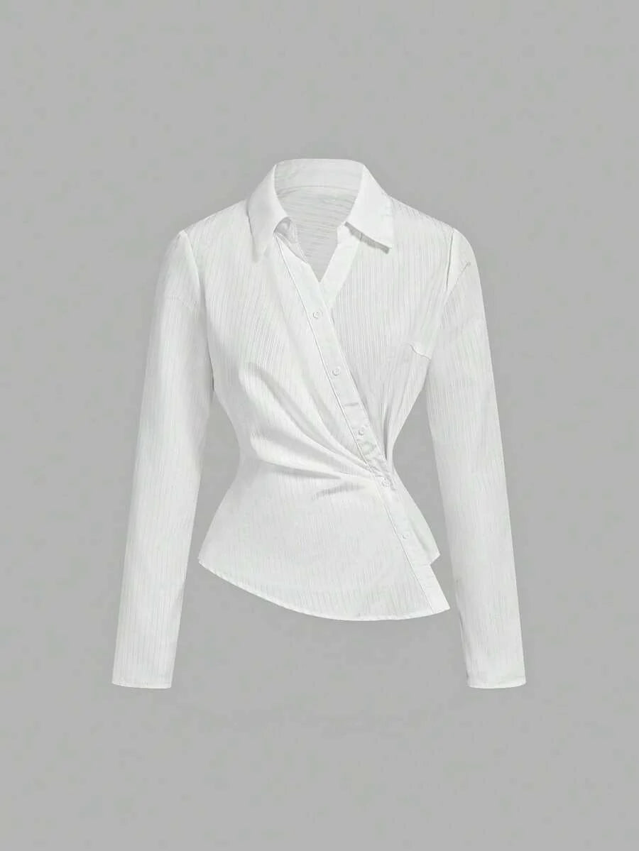 Women’s Striped Business Casual Blouse
