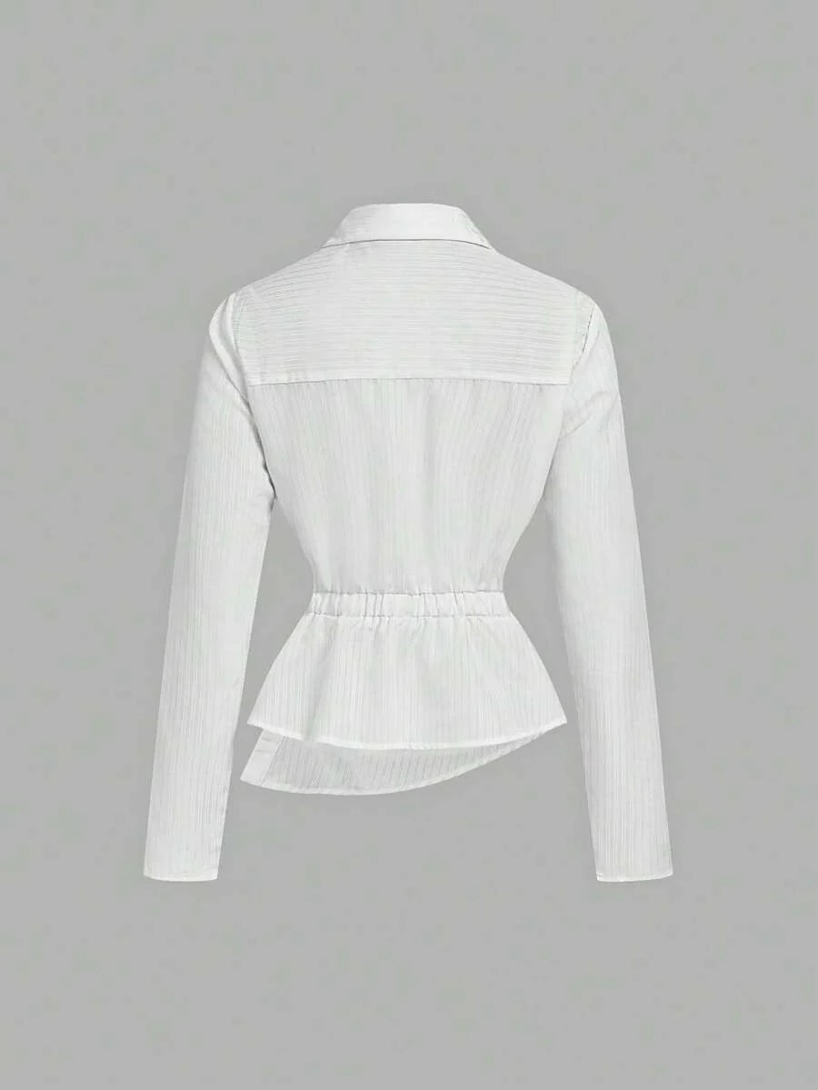 Women’s Striped Business Casual Blouse