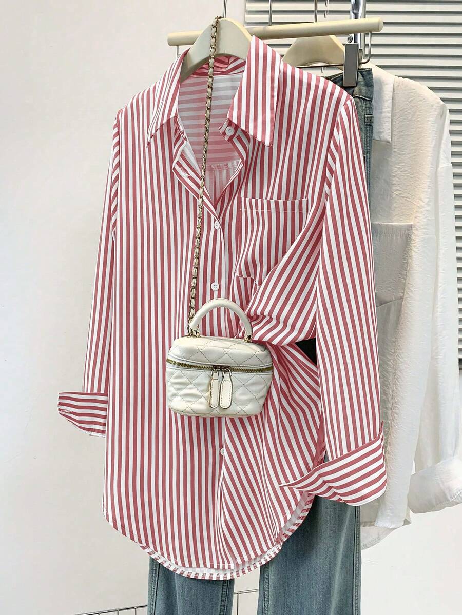 Women’s Striped Long Sleeve Blouse