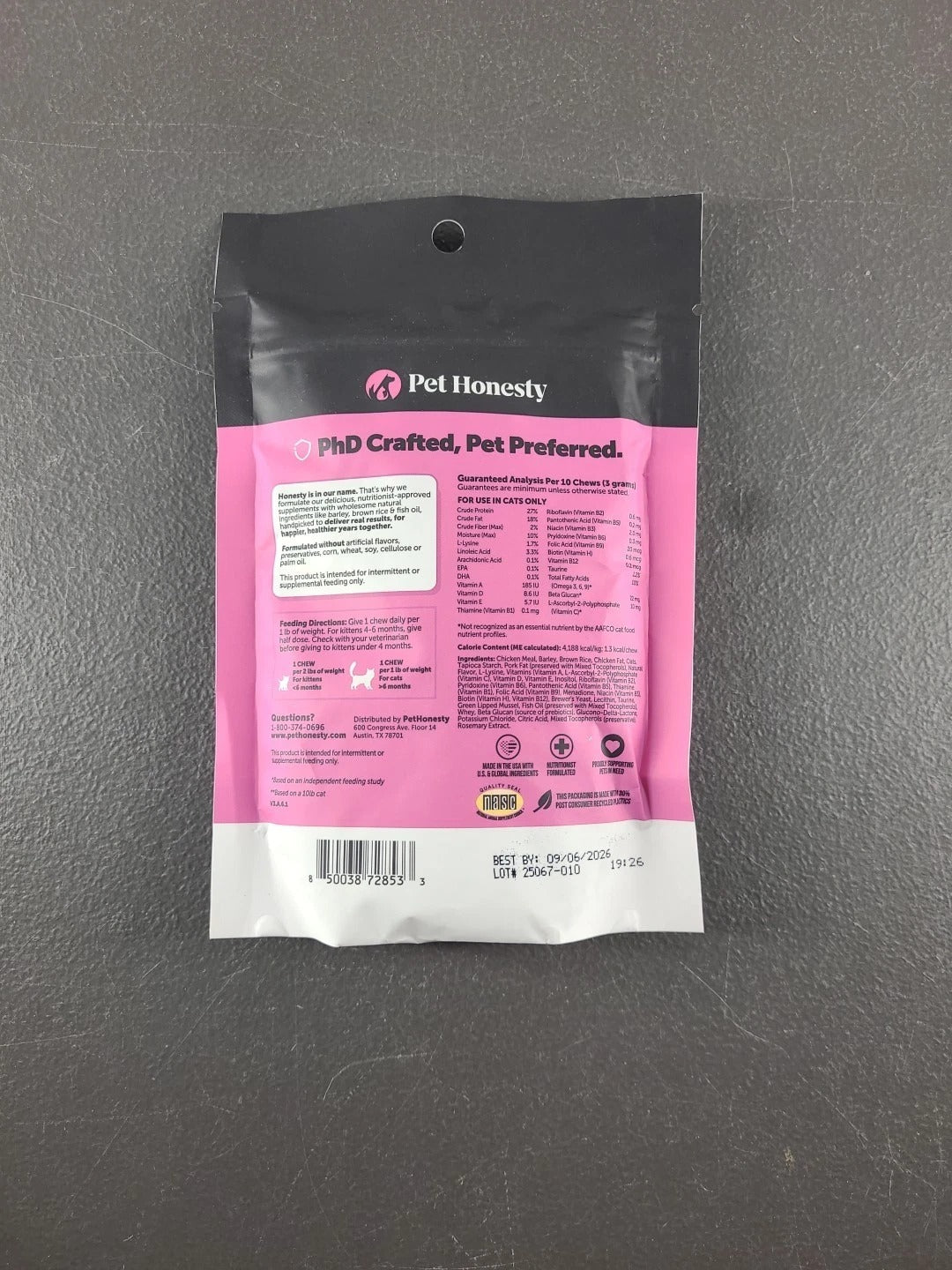 Pet Honesty Cat Multivitamin Chicken