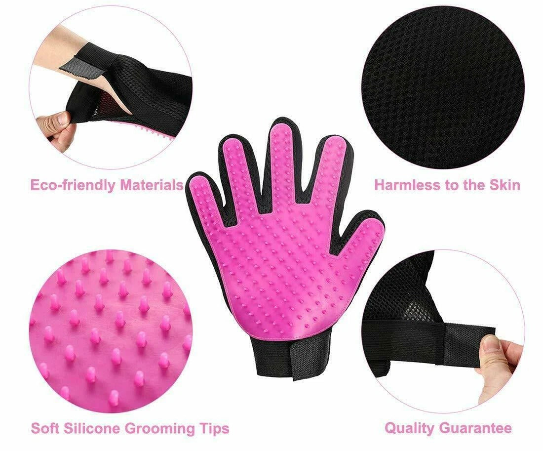 Pet Grooming Hair Removal Gloves