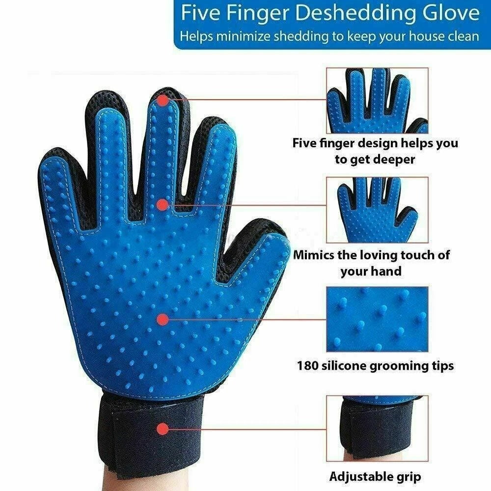Pet Grooming Hair Removal Gloves
