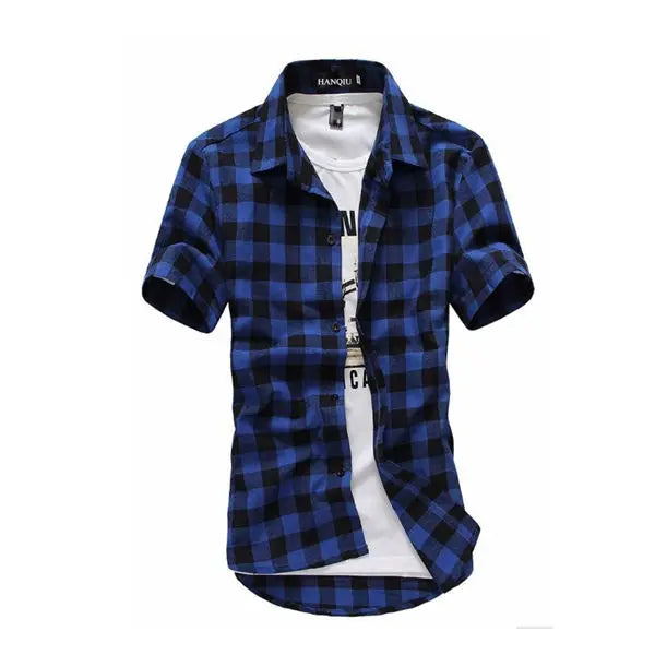 Men’s Red Black Plaid Shirt