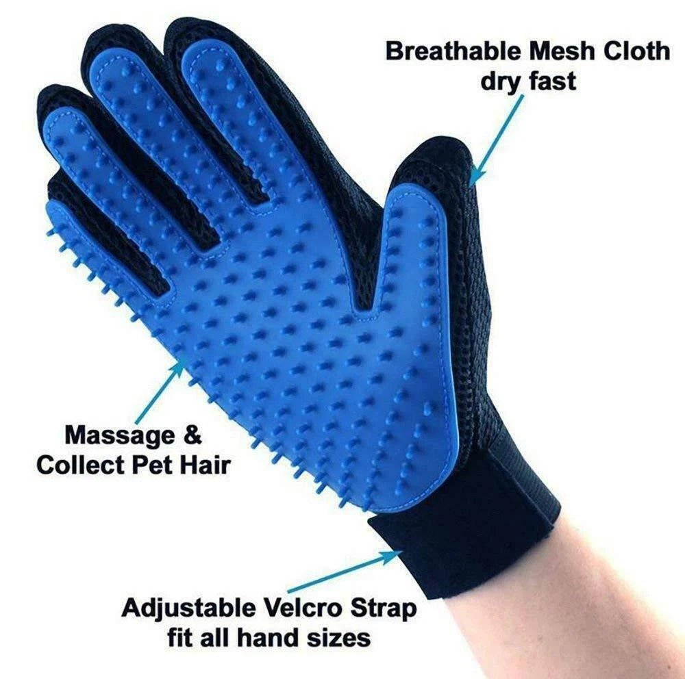 Pet Grooming Hair Removal Gloves