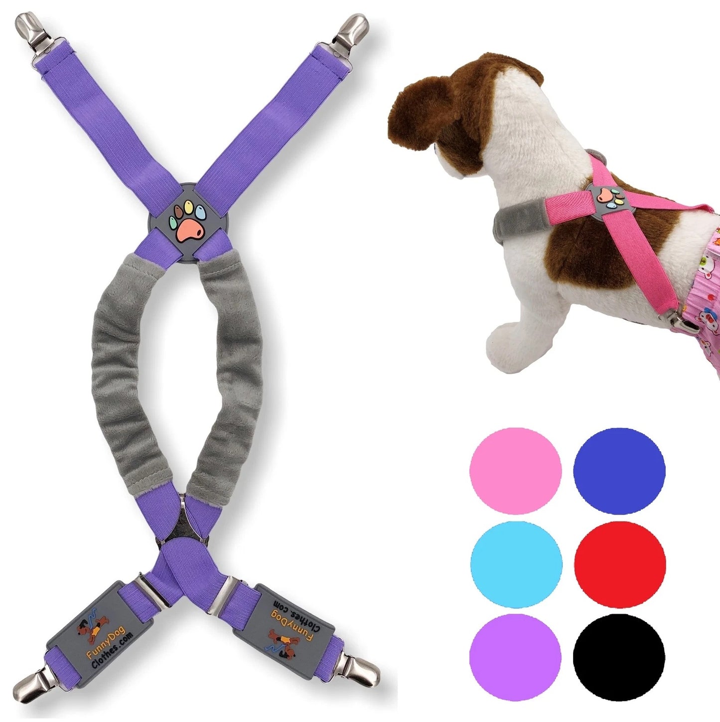 Choke-Free Dog Suspenders Harness